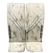 Bauer Vapor Hyperlite - Used Pro Stock Goalie Pads (White/Grey)