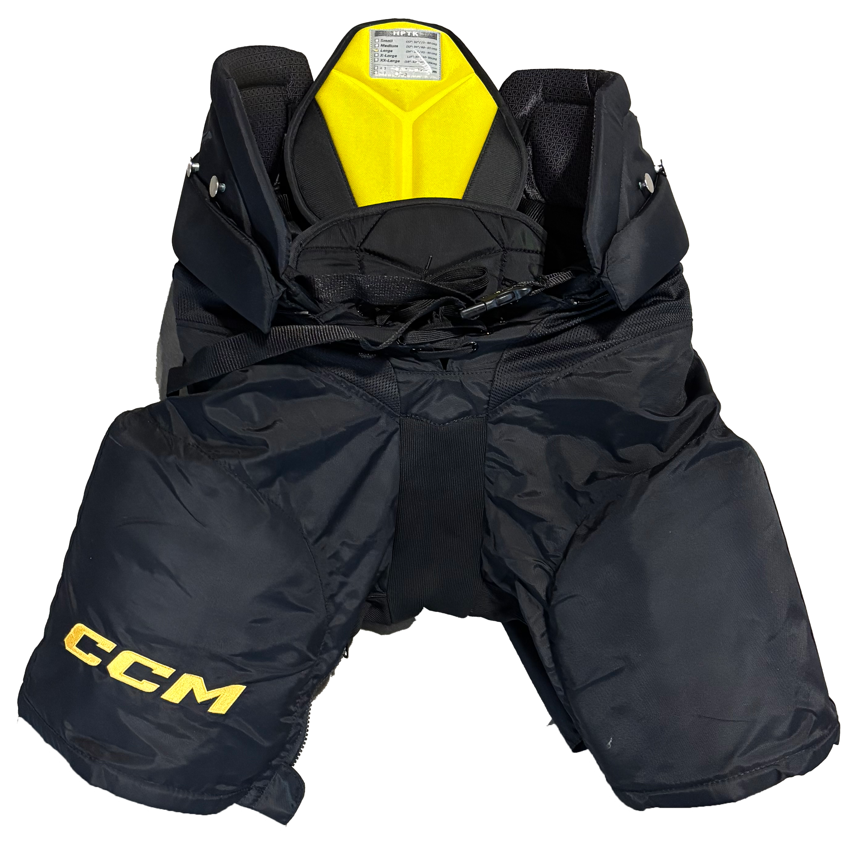 CCM HPTK - Used NHL Pro Stock Hockey Pants (Black/Gold)