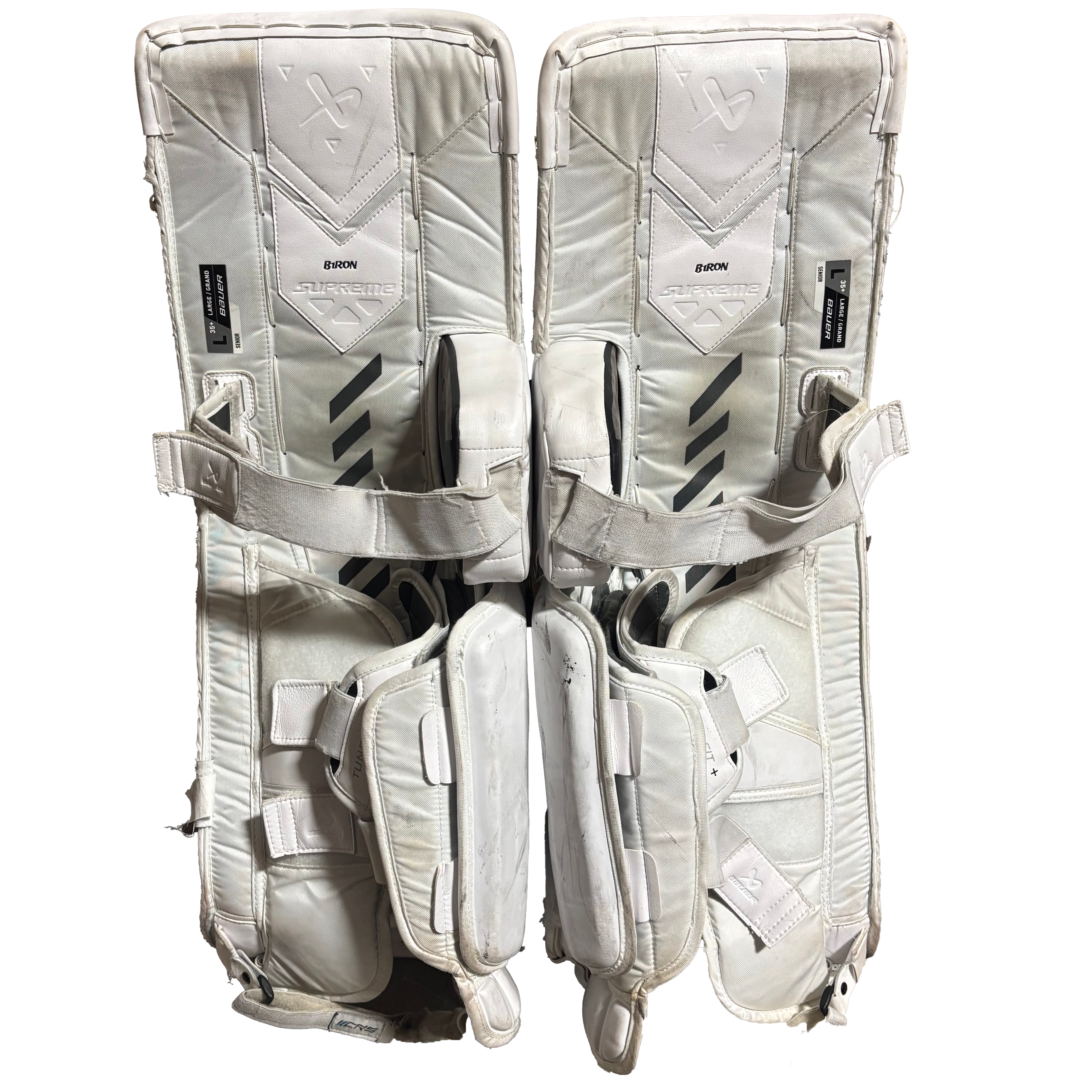 Bauer Supreme Shadow - Used Pro Stock Goalie Full Set (White/Black/Gold)