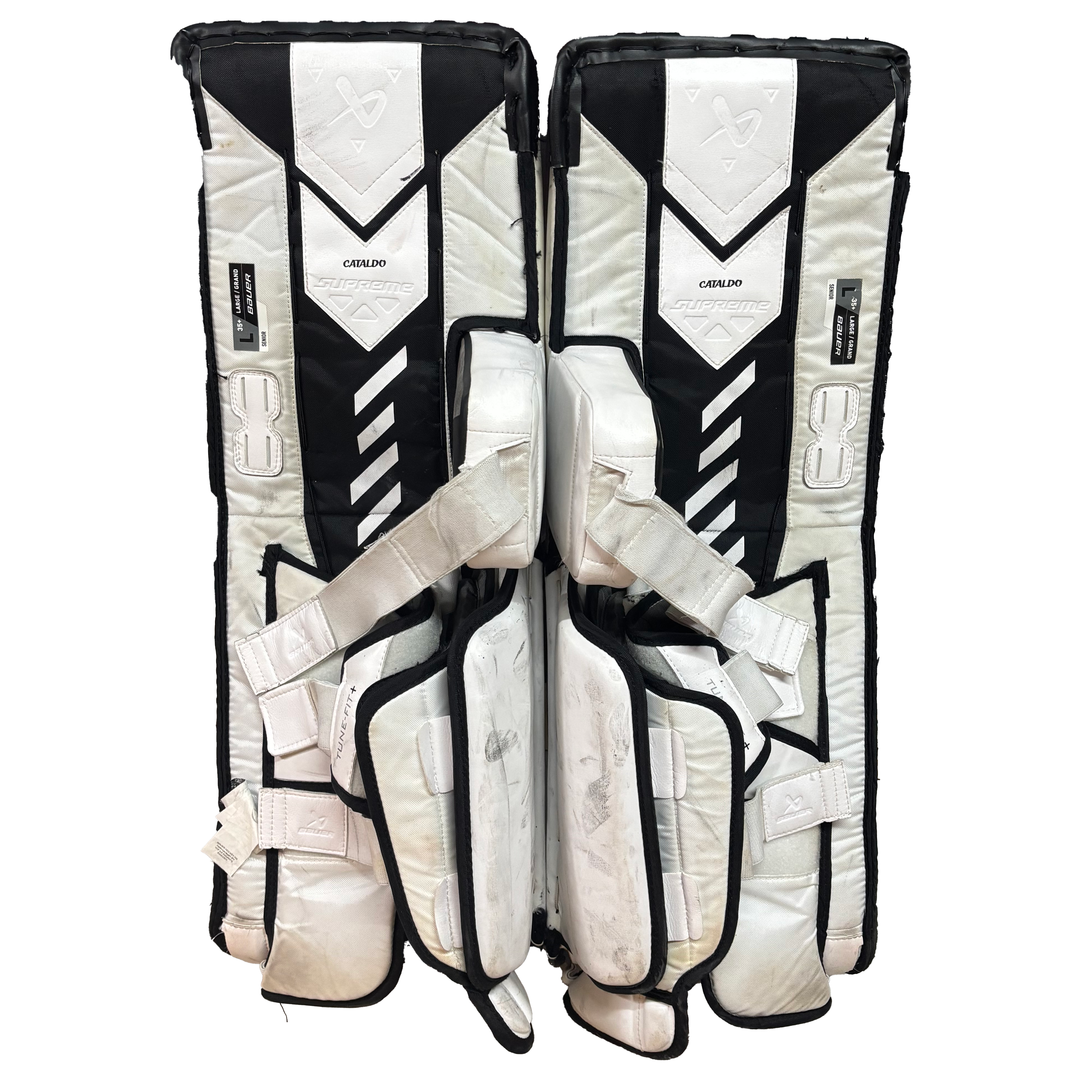 Bauer Supreme Shadow - Used Pro Stock Goalie Full Set (White/Gold/Black)