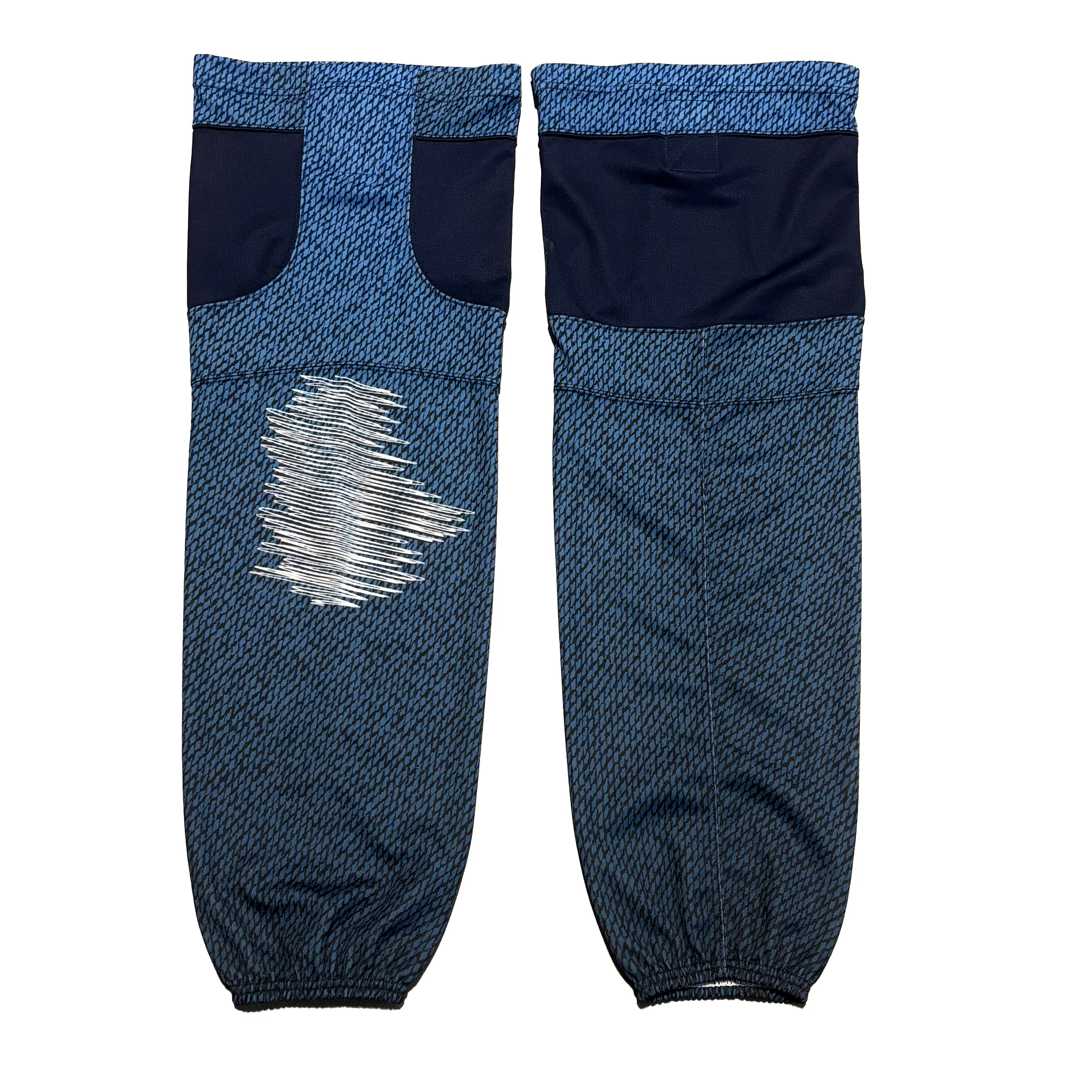 ECHL - Used Pro Game Sock (Denim Motley Zoo)