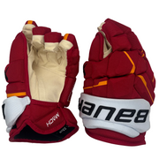 Bauer Supreme Mach - NHL Pro Stock Hockey Gloves - Victor Olofsson (Red/Yellow/White)