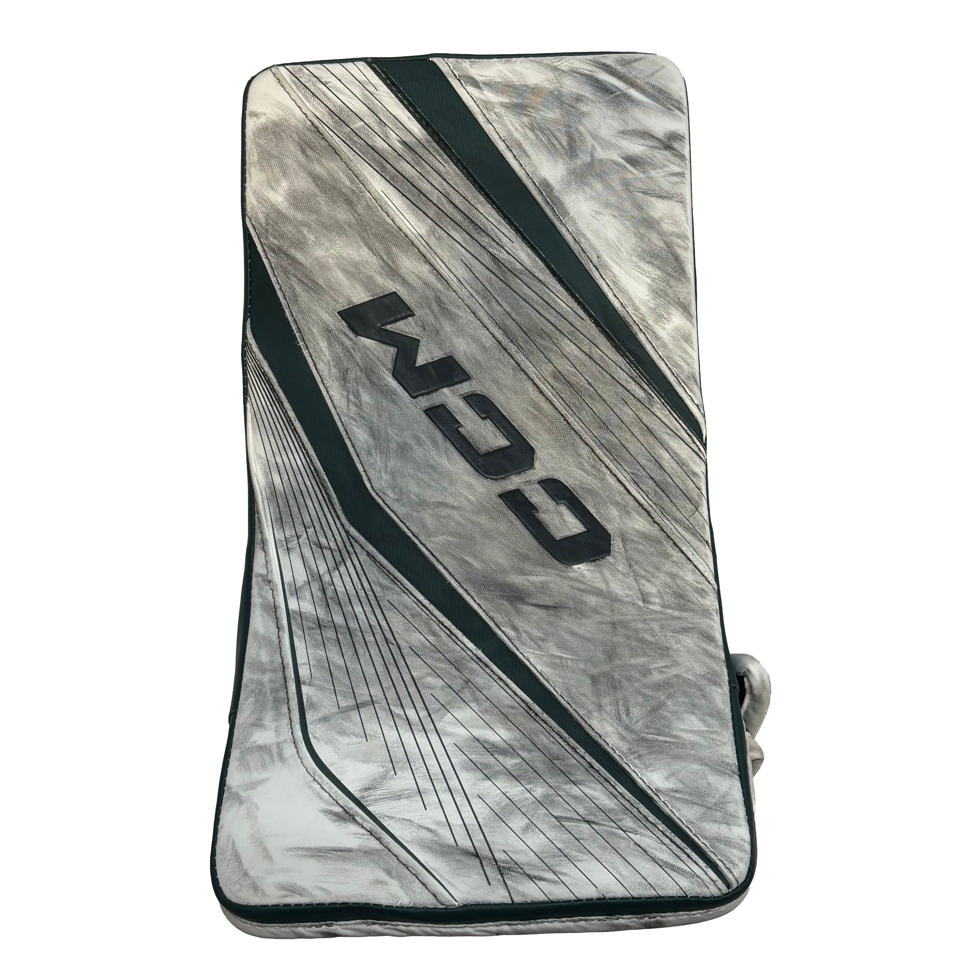 CCM Extreme Flex 6 - Used Pro Stock Goalie Blocker - (White/Green)
