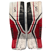 Vaughn Velocity V10 - Used Pro Stock Goalie Pads (Black/Red/White)