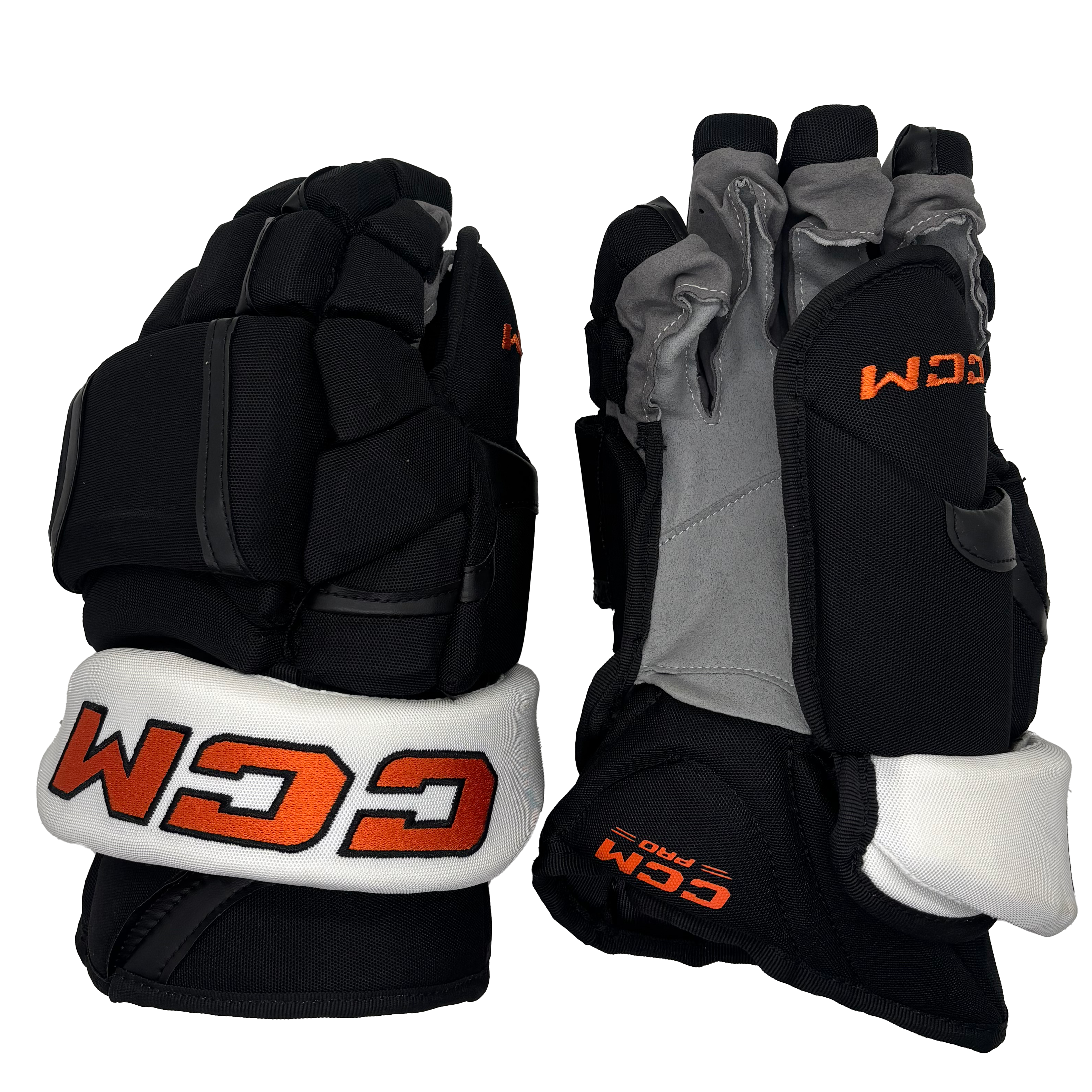 CCM HG12PP - NHL Pro Stock Glove - Philadelphia Flyers (Black/White/Orange)