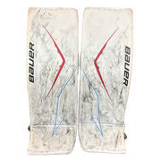 Bauer Vapor Flylite - Pro Stock Goalie Pads (White/Red/Baby Blue)