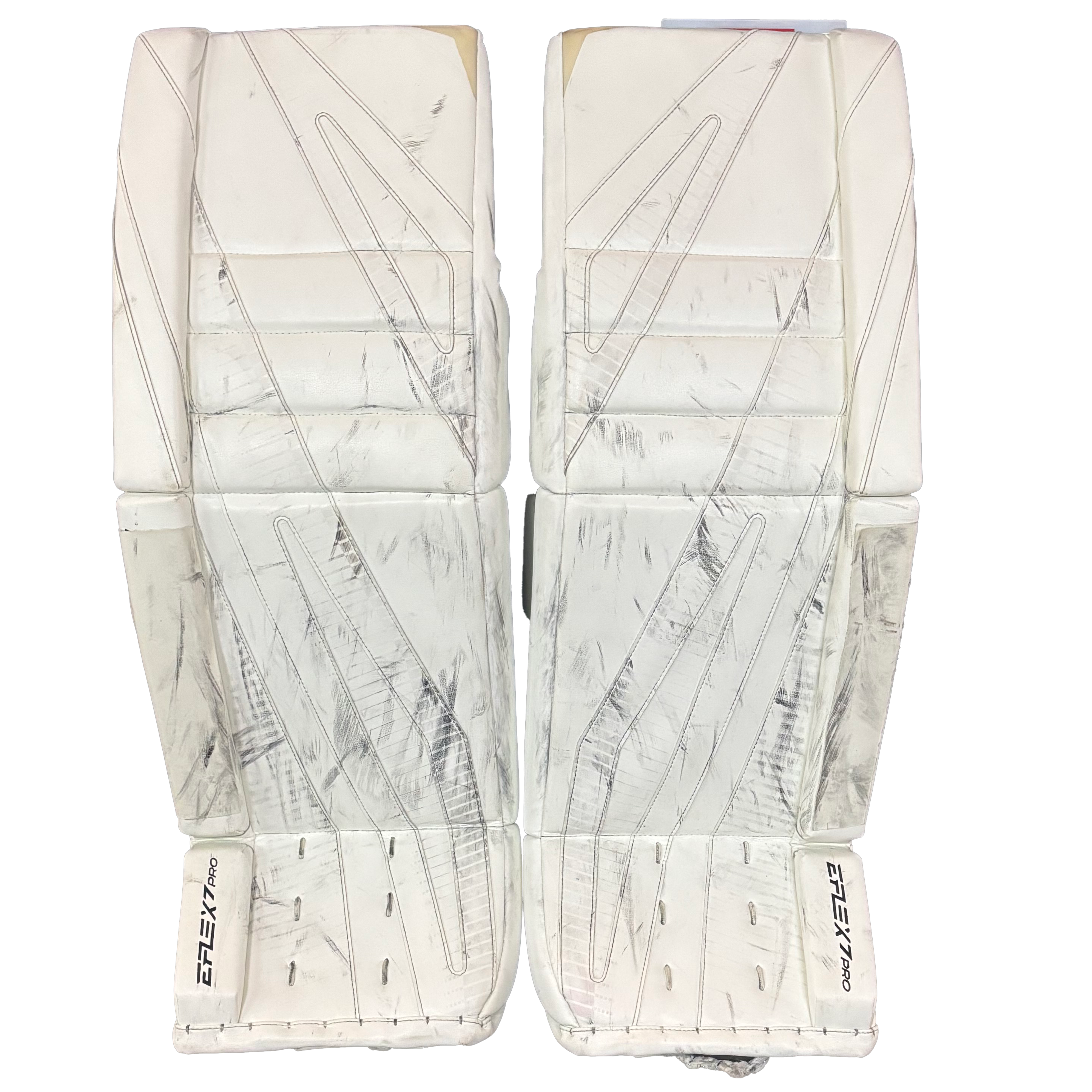 CCM Extreme Flex 7 Pro - Used Pro Stock Goalie Pads (White)