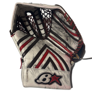 Brians Optik 2 - Used NCAA Pro Stock Goalie Glove (White/Brown/Red)
