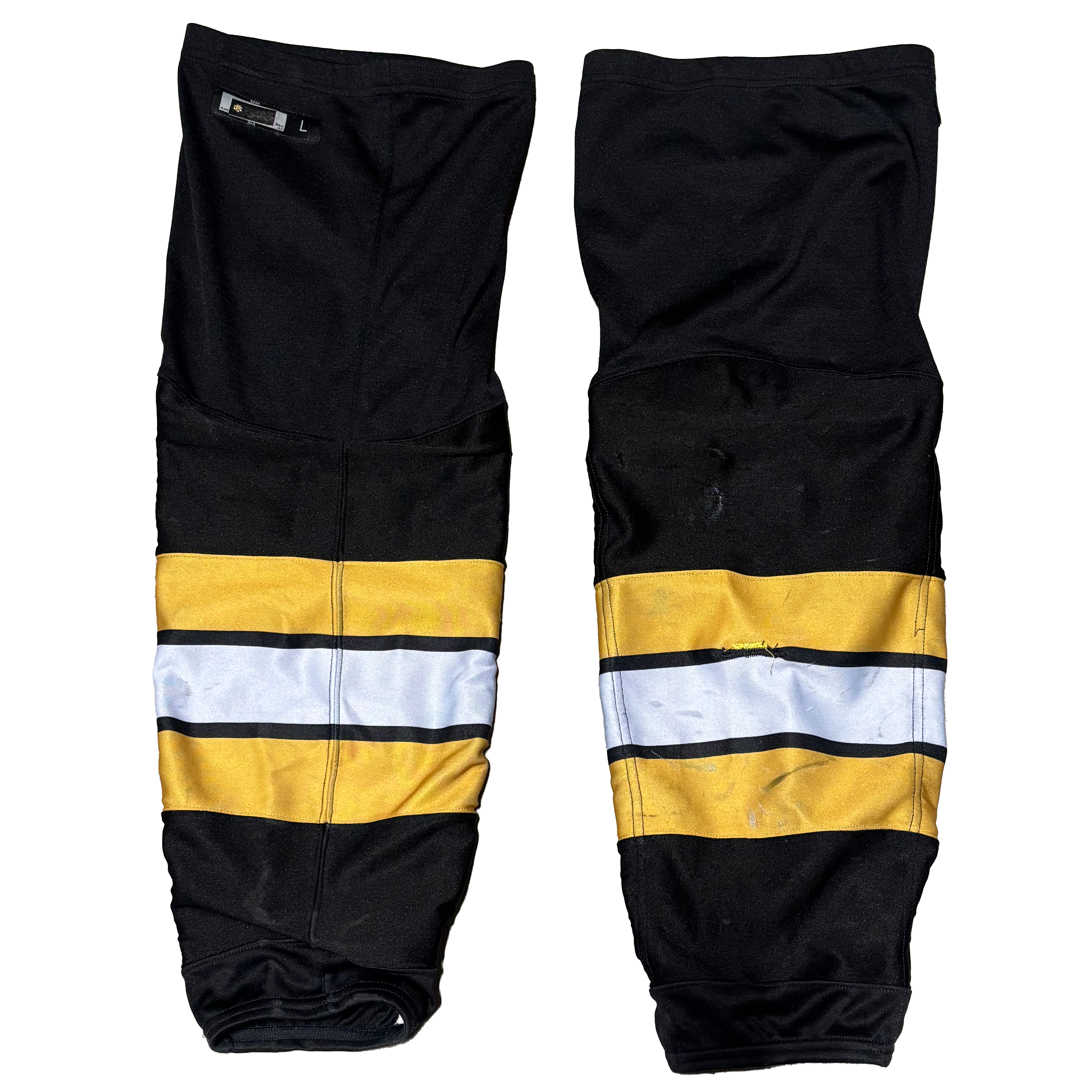 CCM - Used AHL Hockey Socks (Black/Gold/White)