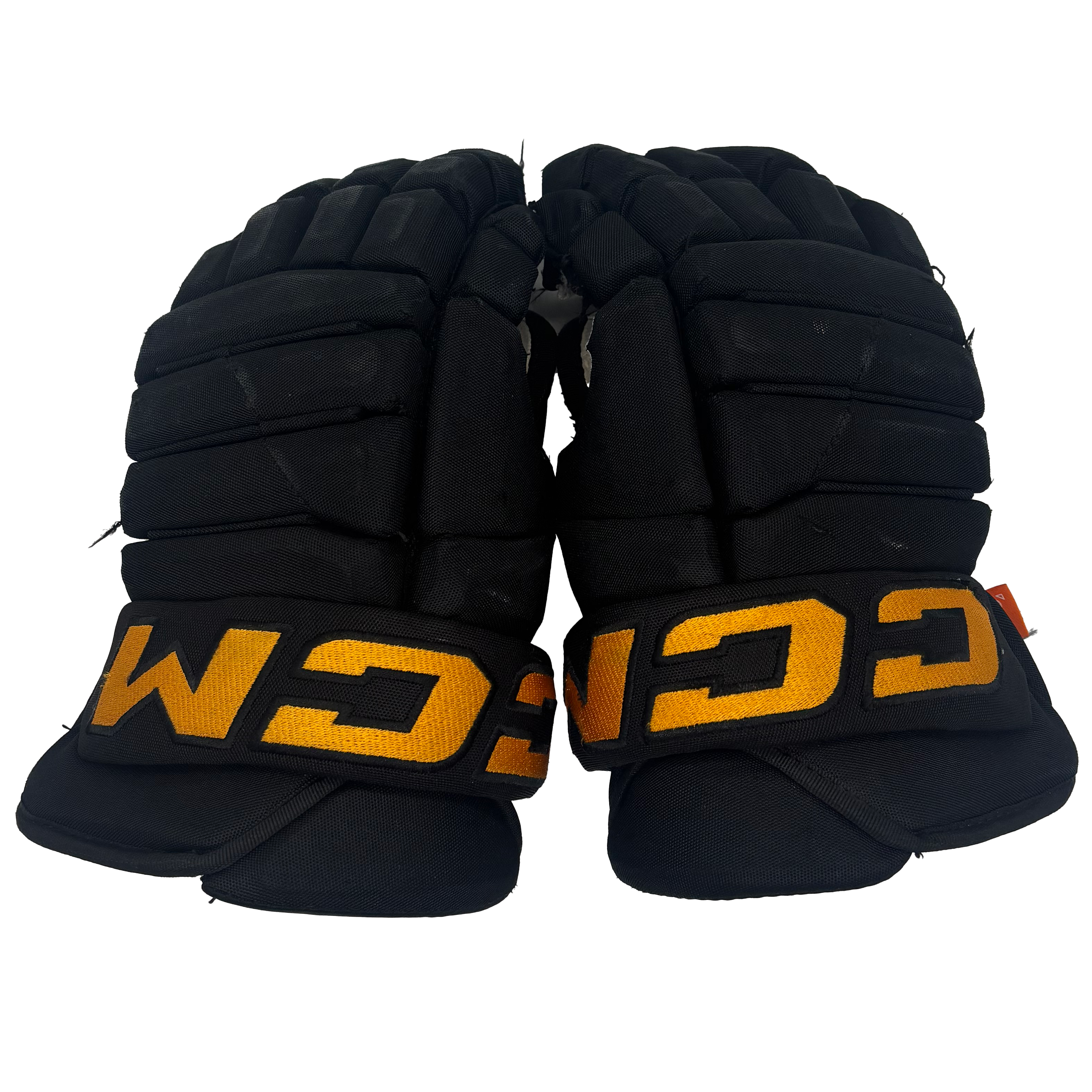 CCM HG43 - Used Pro Stock Gloves (Black/Yellow)