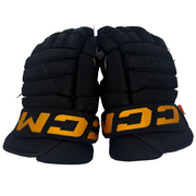 CCM HG43 - Used Pro Stock Gloves (Black/Yellow)