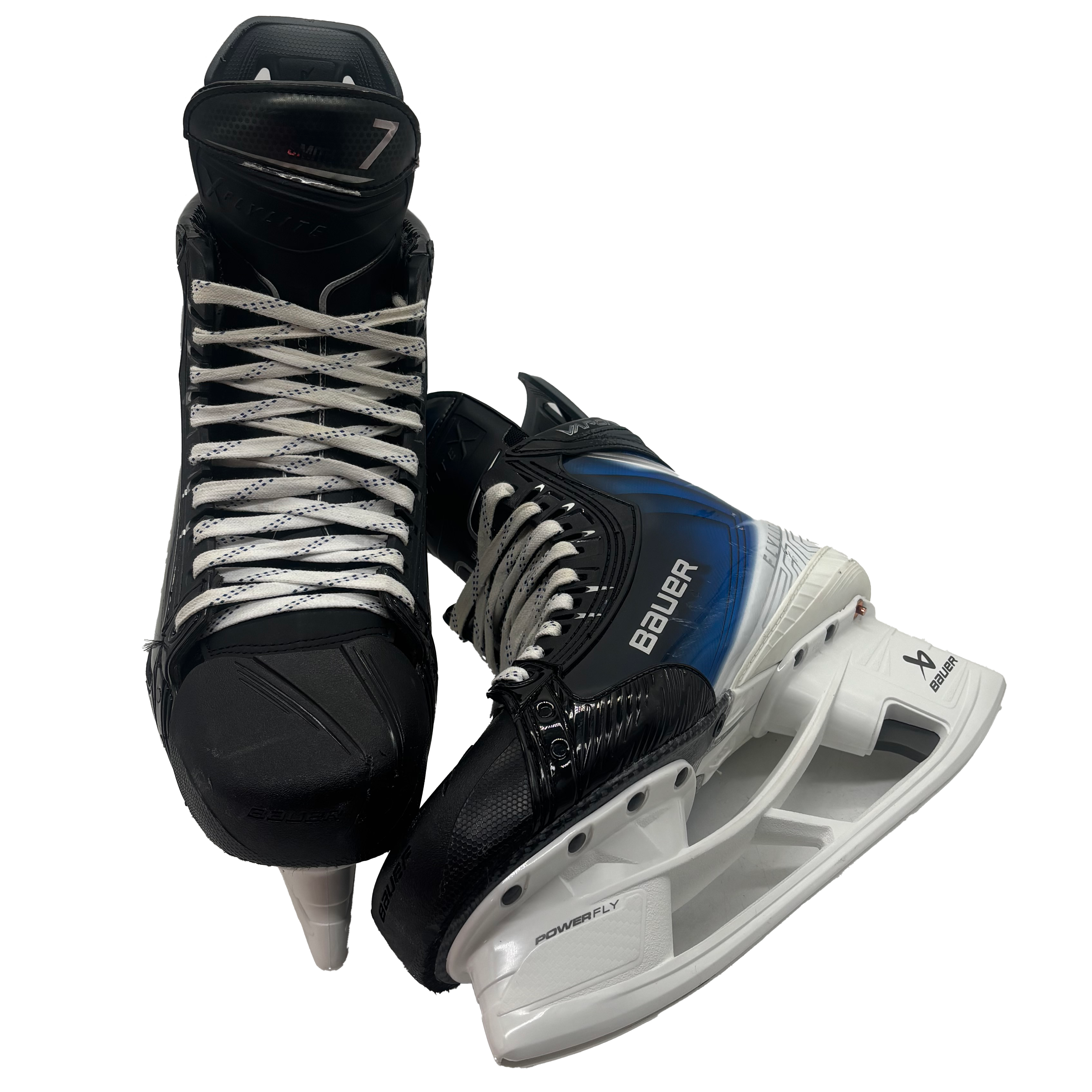 Bauer Vapor Flylite - Pro Stock Hockey Skates - Size 9.5 (Blue)