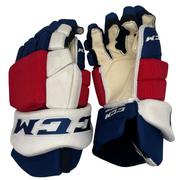 CCM HGTKPP - AHL Pro Stock Hockey Glove (Blue/Red/White)
