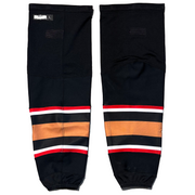 WHL - Chaussettes de hockey CCM - (Noir/Rouge/Beige)