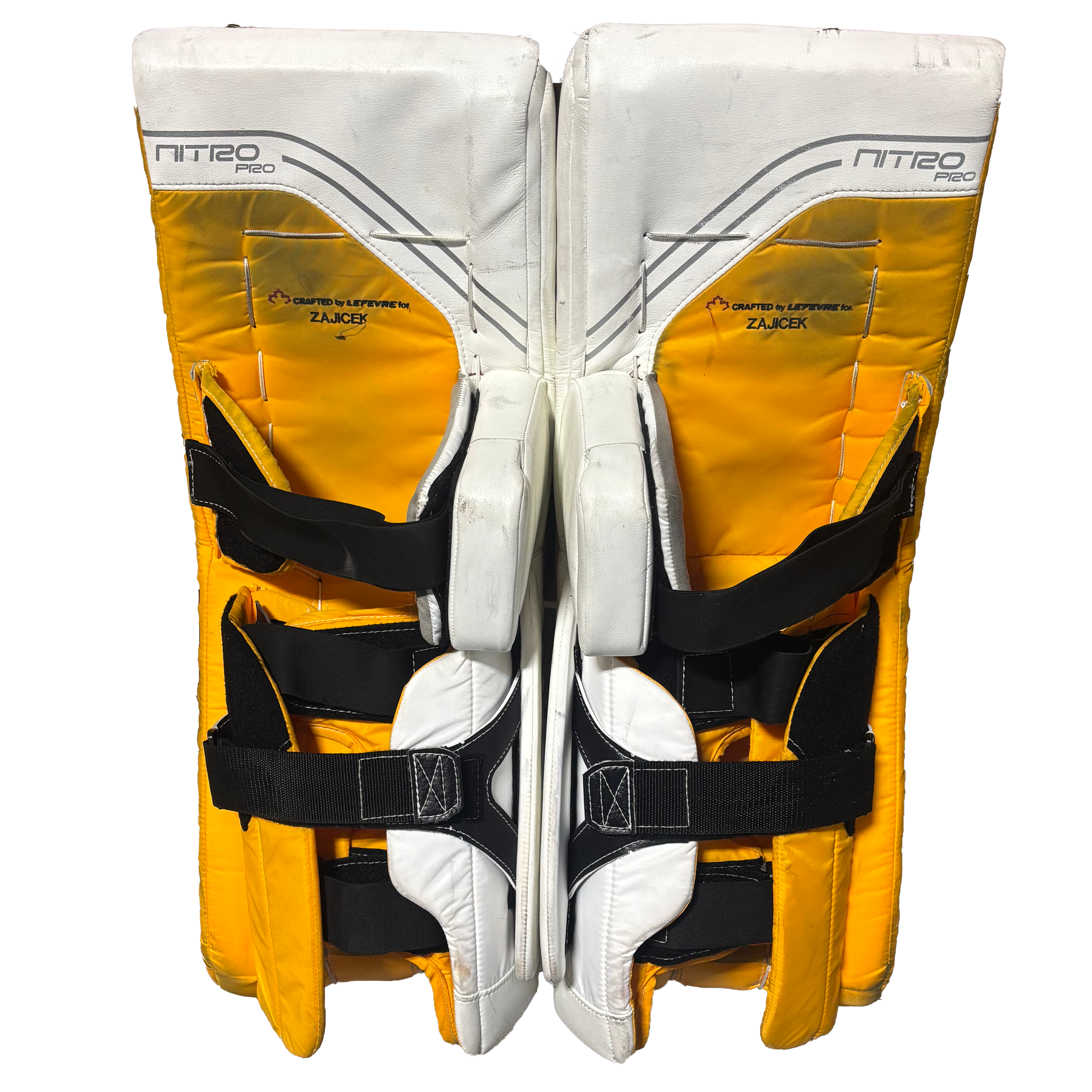 TRUE Catalyst Nitro Pro - Used Pro Stock Goalie Full Set (White/Yellow/Black)