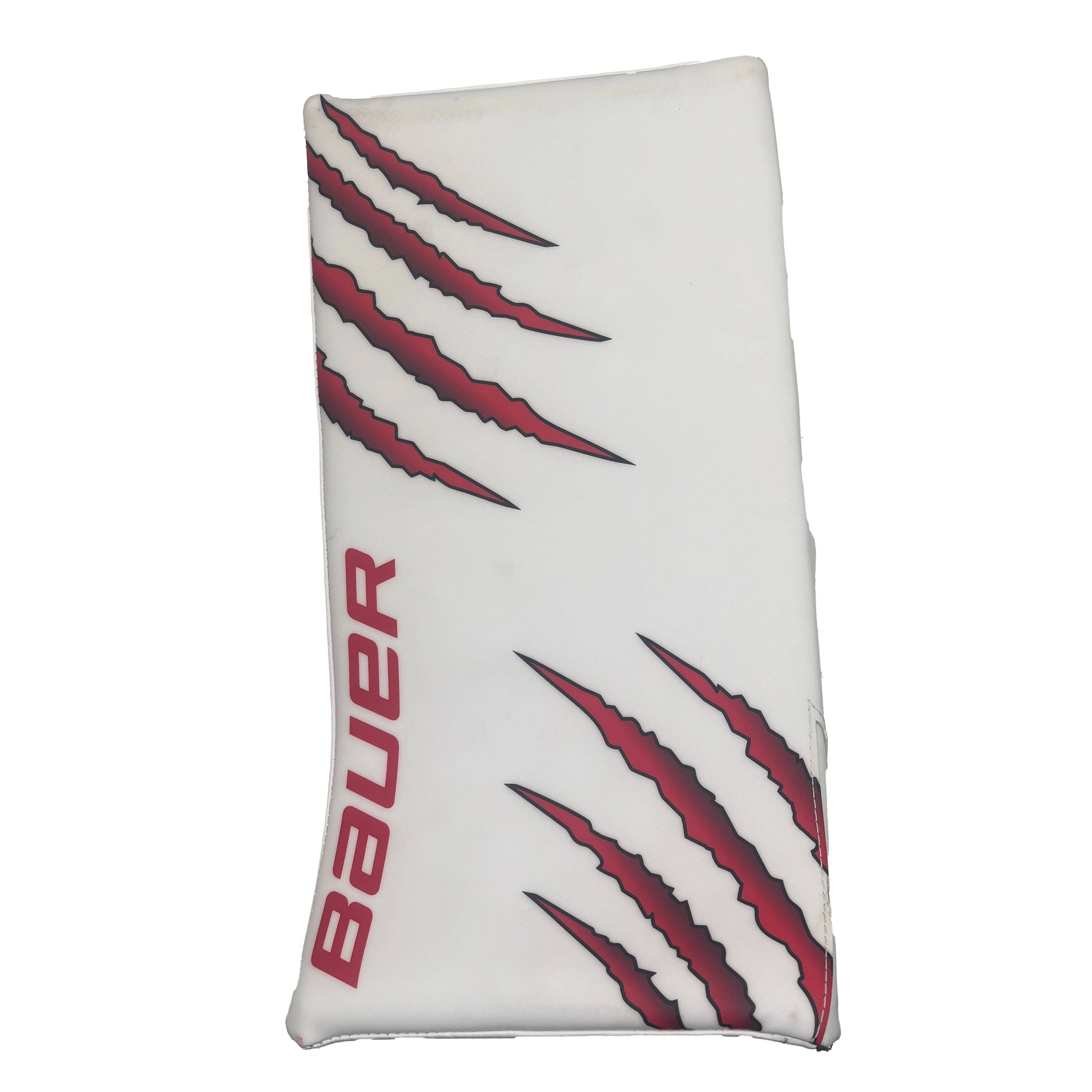 Bauer Vapor Flylite - Full Right Pro Stock Goalie Blocker (White/Red)