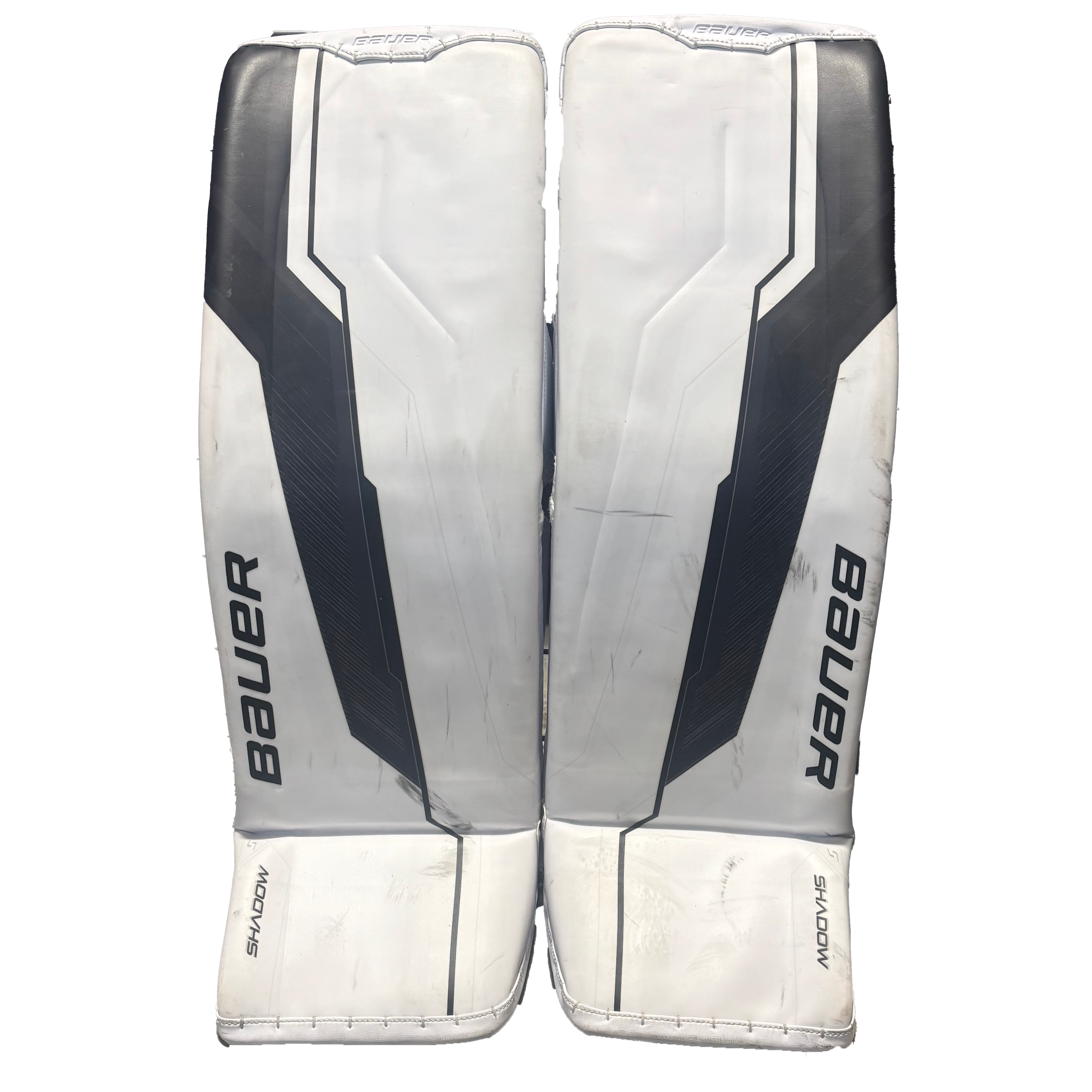 Bauer Supreme Shadow - Used Pro Stock Goalie Pads (White/Black)