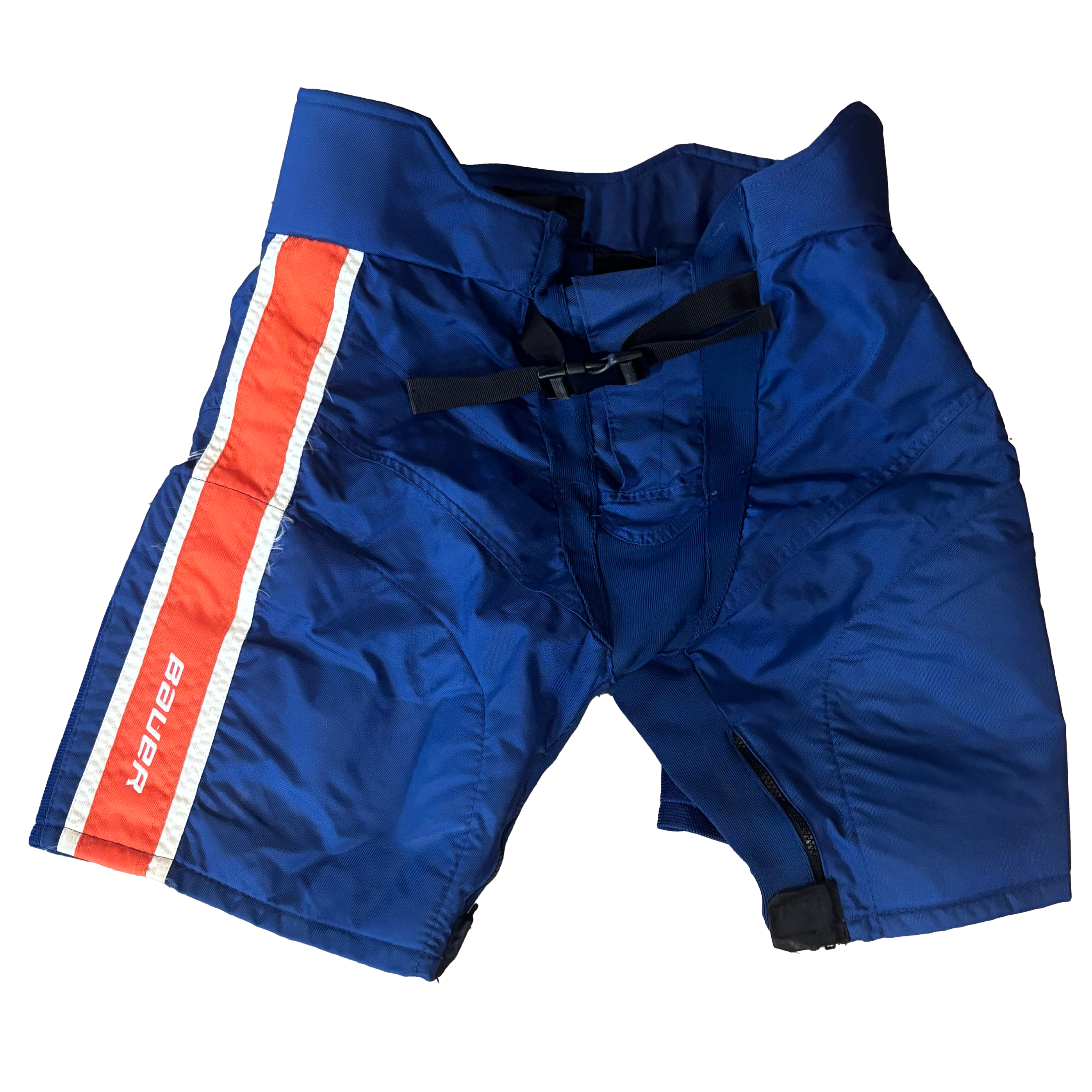 Bauer Pro - Used NHL Pro Stock Pant Shell - New York Islanders (Blue/Orange/White)