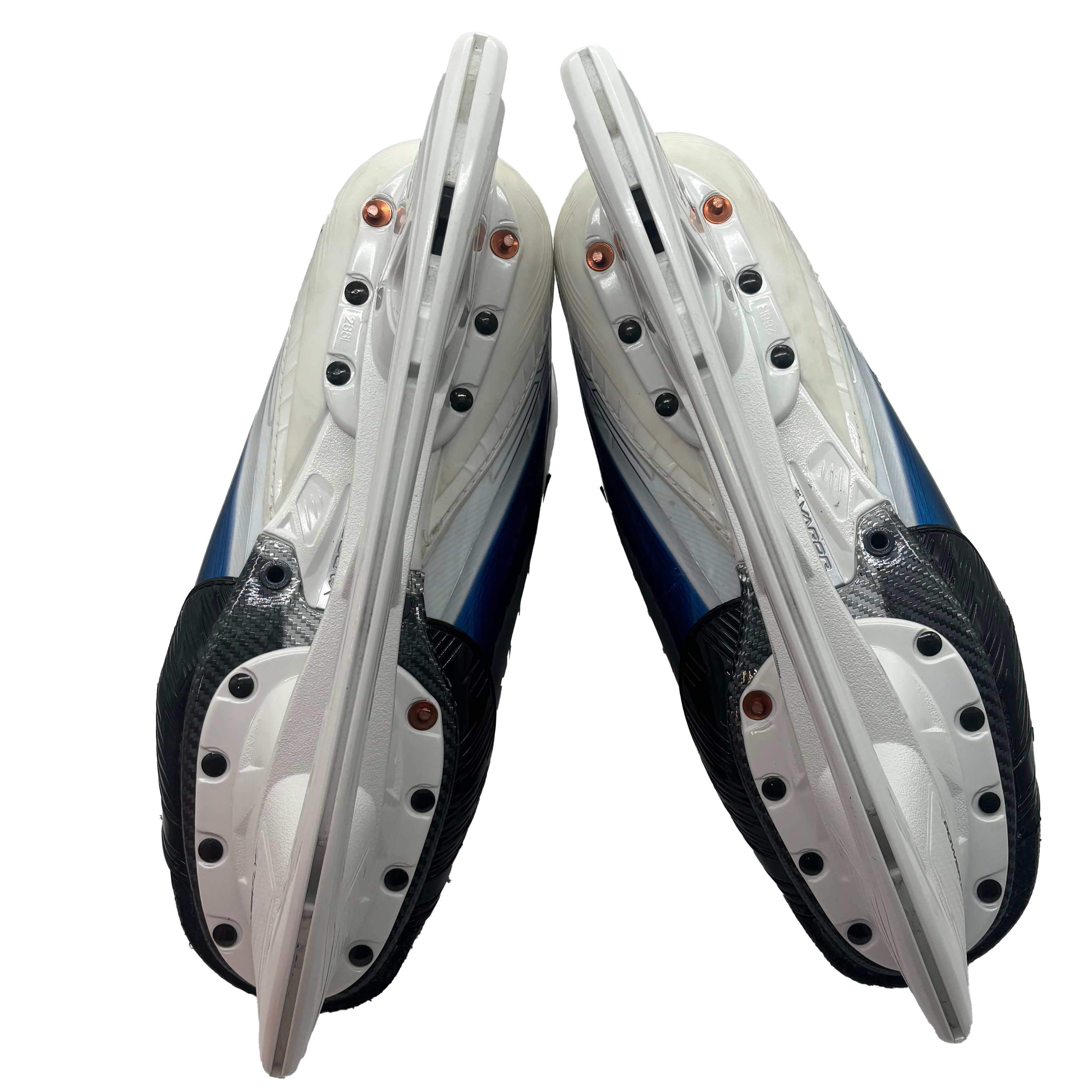 Bauer Vapor Flylite - Pro Stock Hockey Skates - Size 9.5 (Blue)