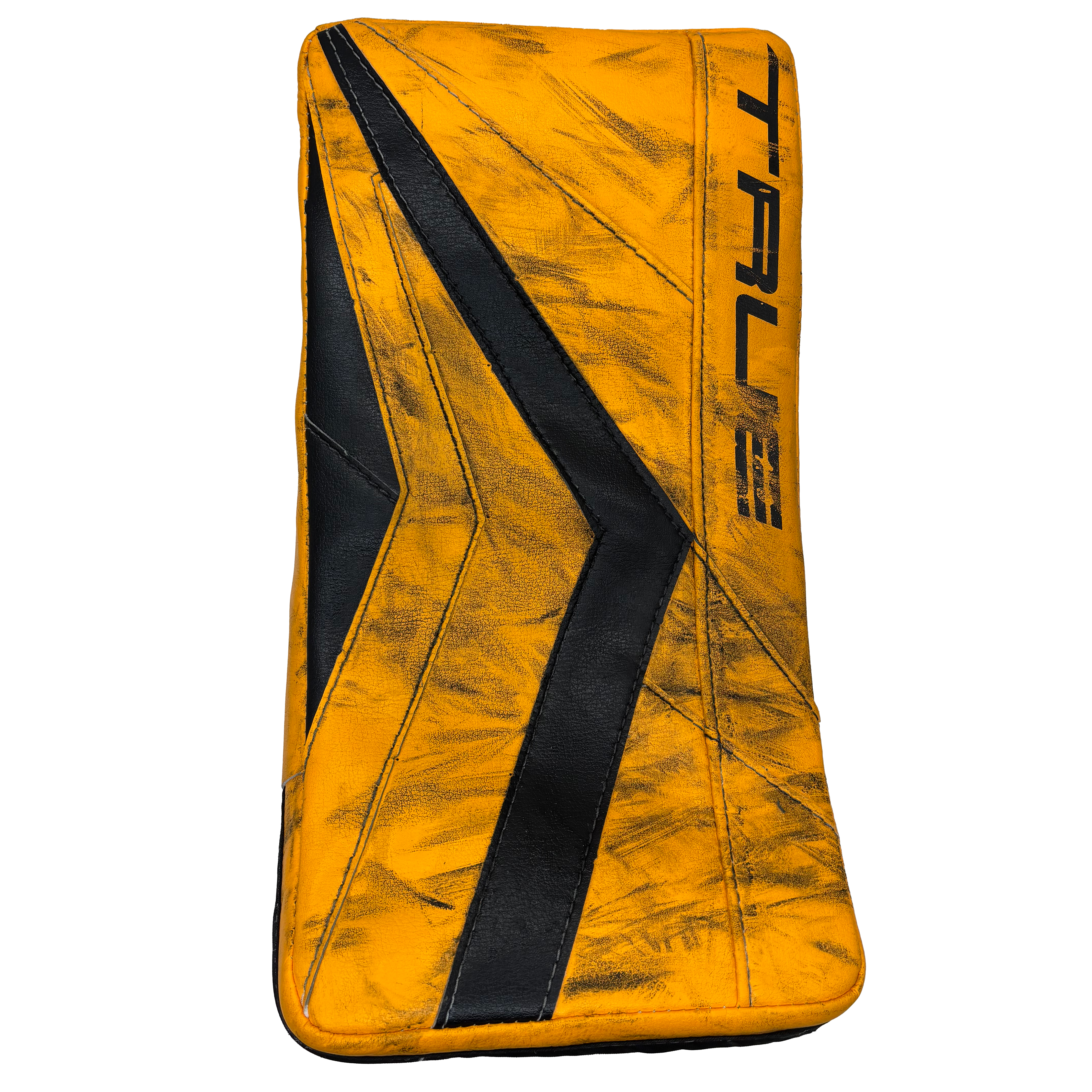 True Catalyst PX3 - Used Pro Stock Goalie Blocker (Yellow/Black)
