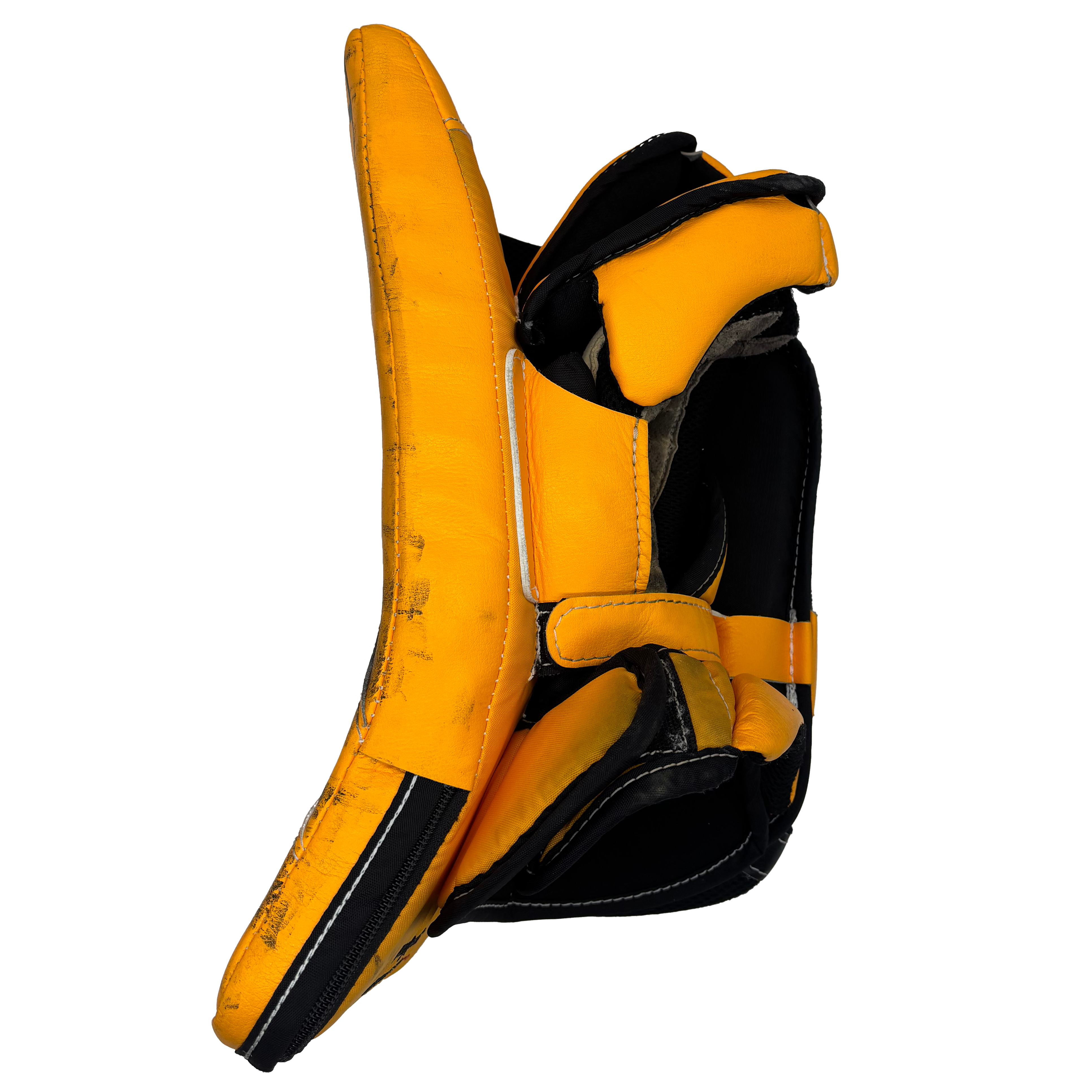 True Catalyst PX3 - Used Pro Stock Goalie Blocker (Yellow/Black)