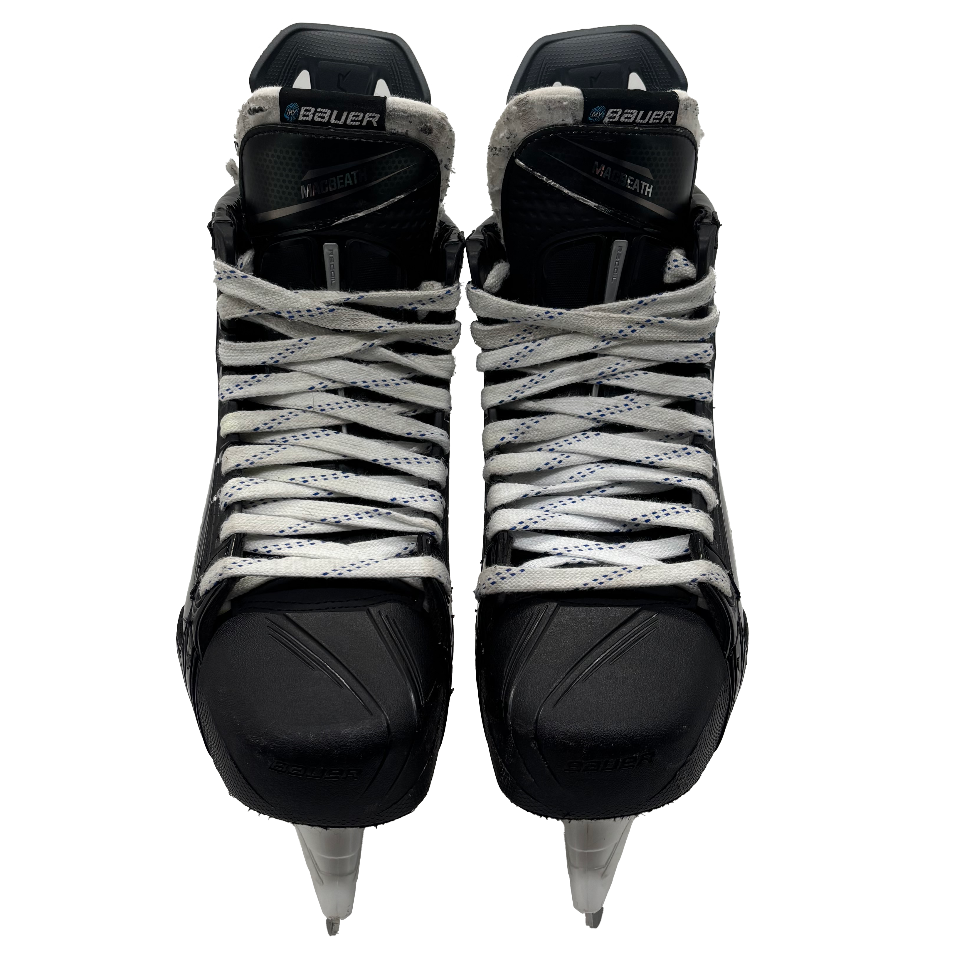 Bauer Vapor Flylite - Used Pro Stock Hockey Skates - Size 8.5E (White/Red)