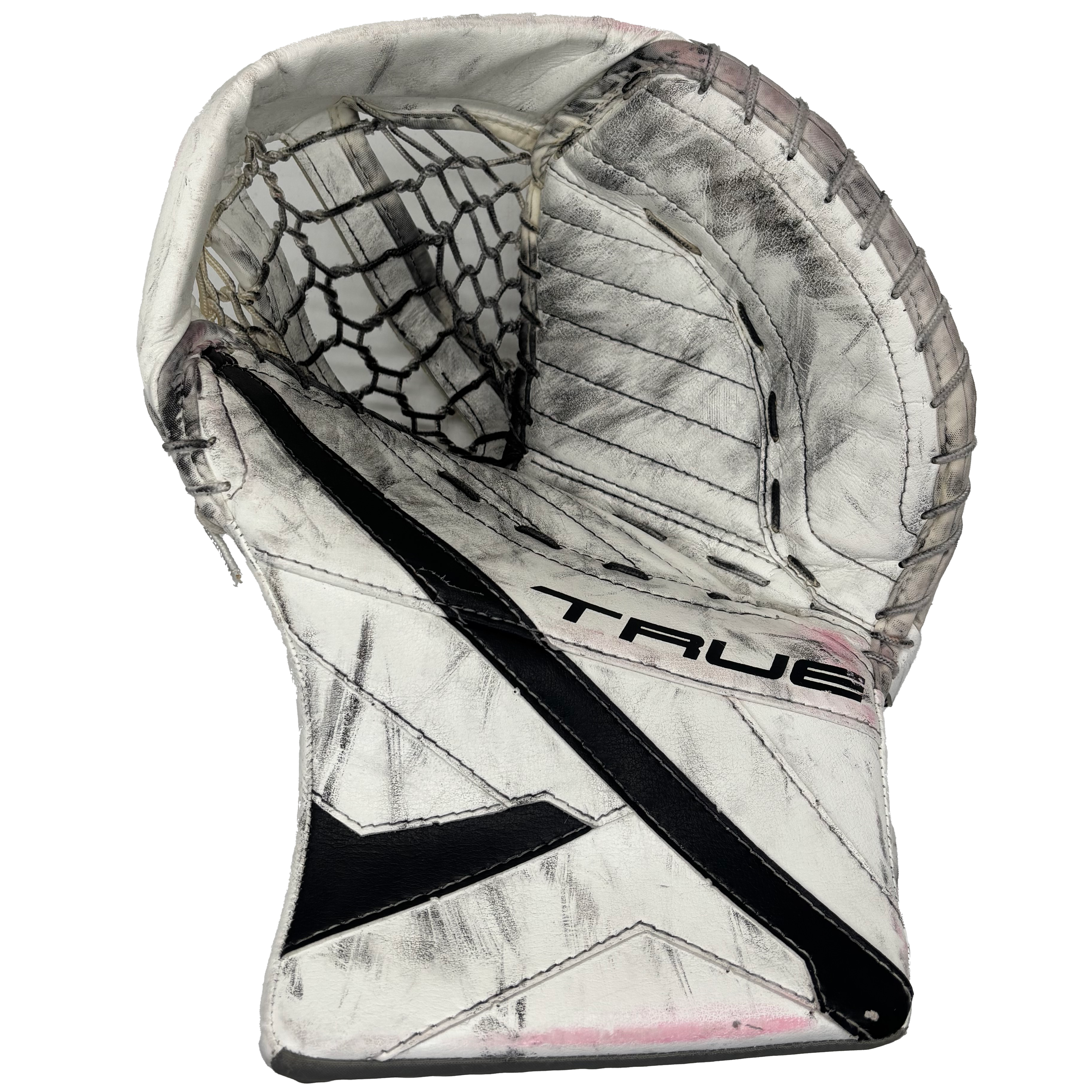 TRUE Catalyst Nitro Pro - Used Pro Stock Goalie Glove (White/Black)