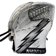Vaughn Velocity V10 - Used Full Right Pro Stock Goalie Glove (White/Black/Silver)