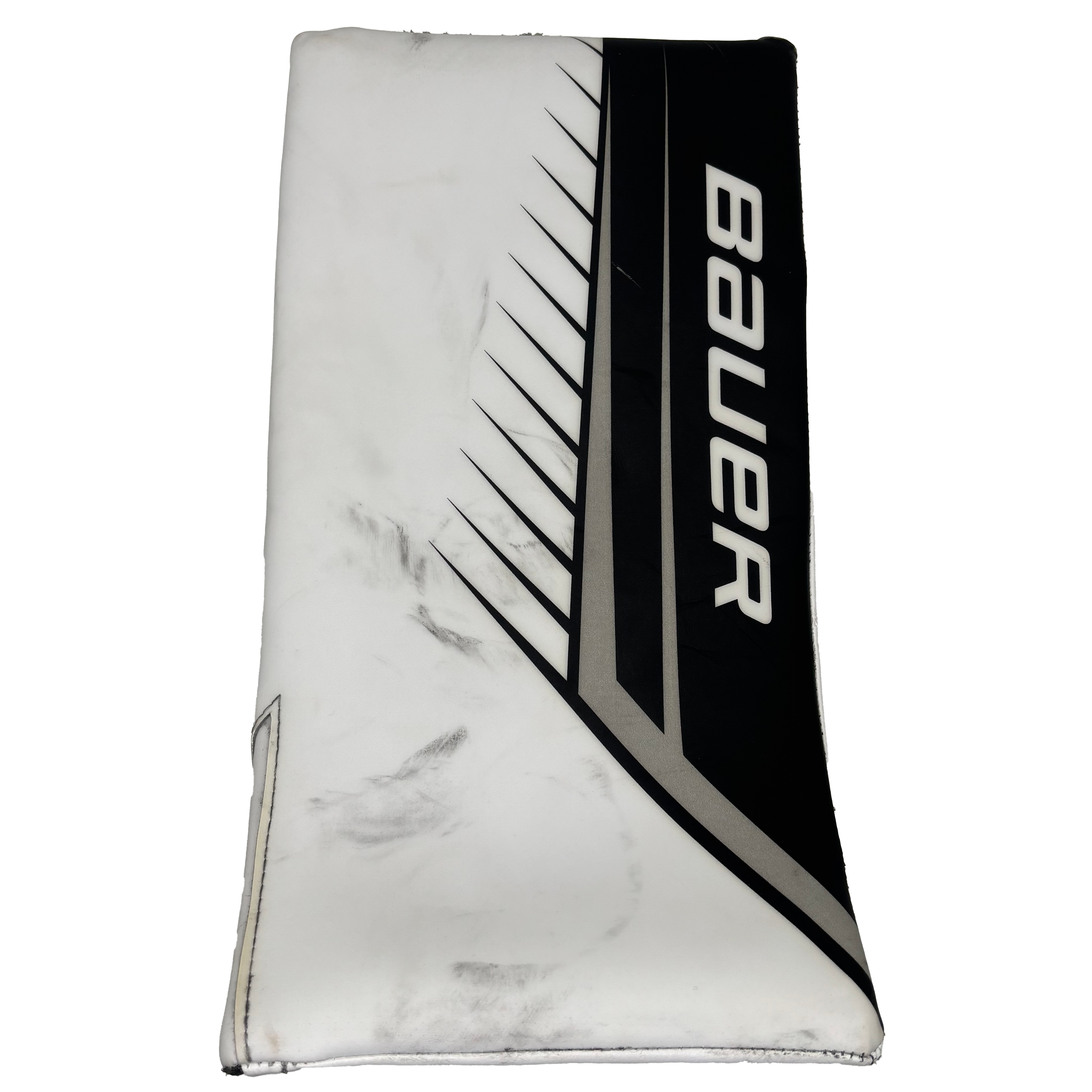 Bauer Vapor Flylite - Used Pro Stock Goalie Blocker (White/Black/Grey)