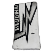 Vaughn Velocity V10 - Used Full Right Pro Stock Goalie Blocker (White/Black/Silver)