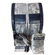 CCM Extreme Flex 6 - Used NCAA Pro Stock Full Set (White/Navy)