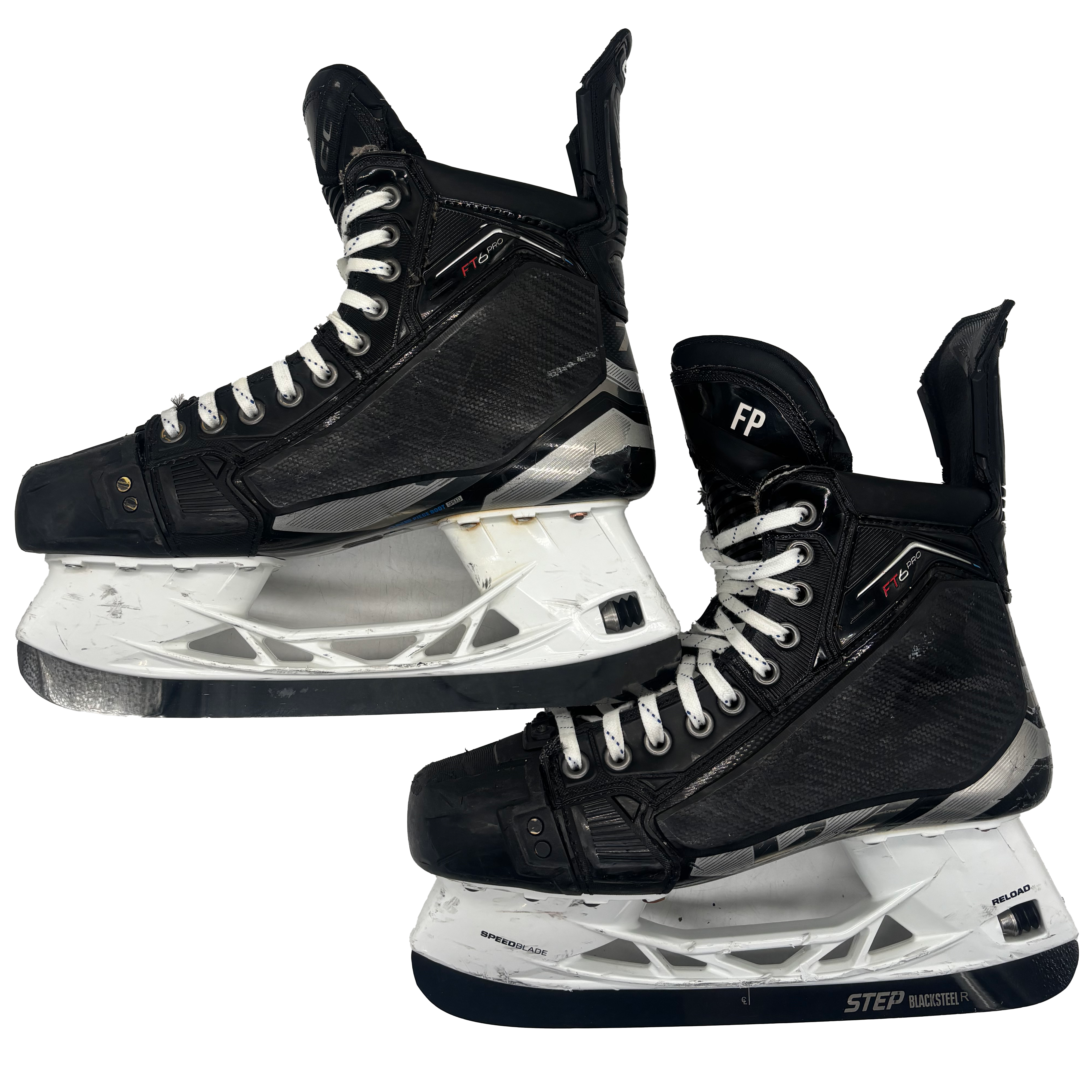 CCM Jetspeed FT6 Pro - Used Pro Stock Hockey Skates - Size 8D with Shot Blockers