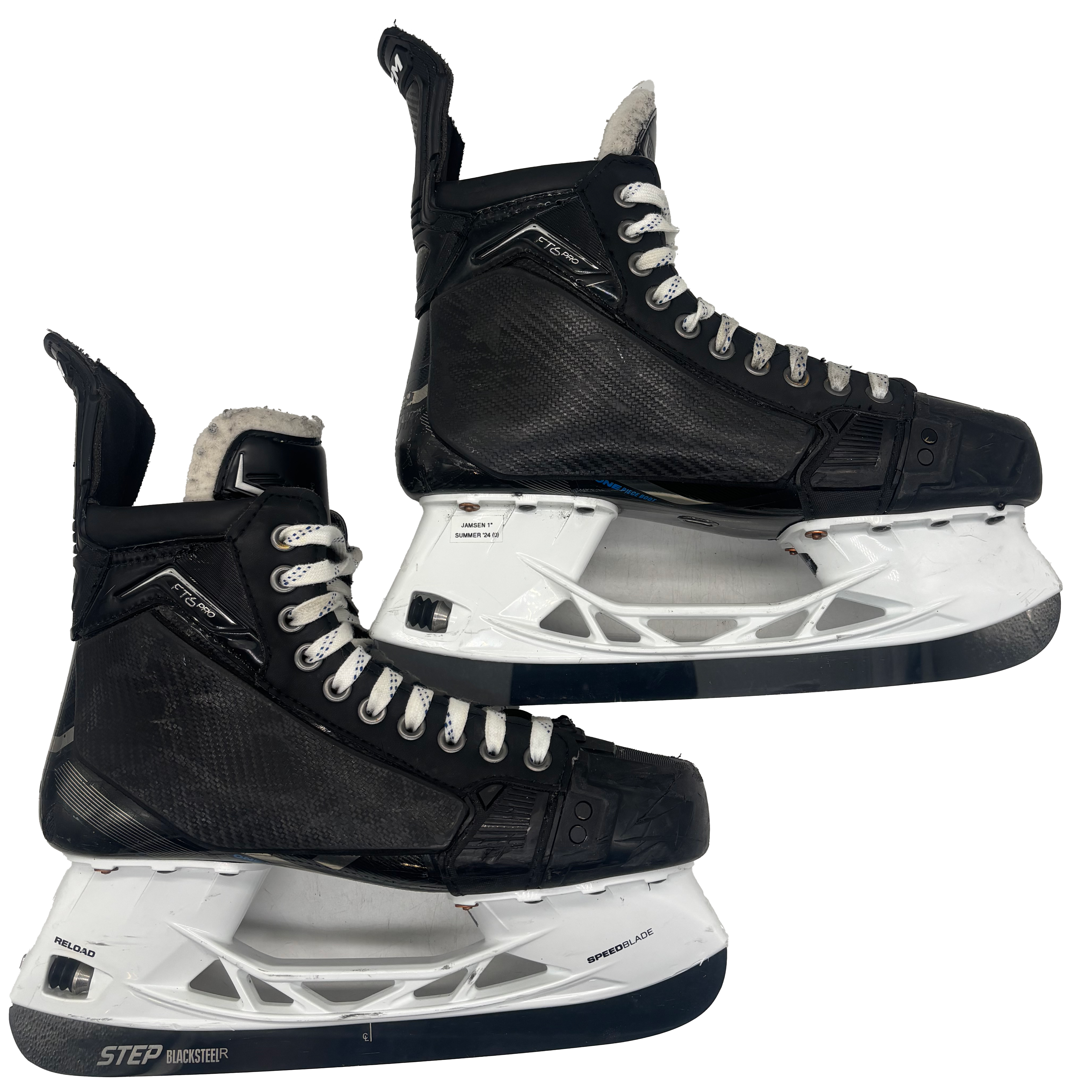 CCM Jetspeed FT6 Pro - Used Pro Stock Hockey Skates - Size 8.5E with Shot Blockers