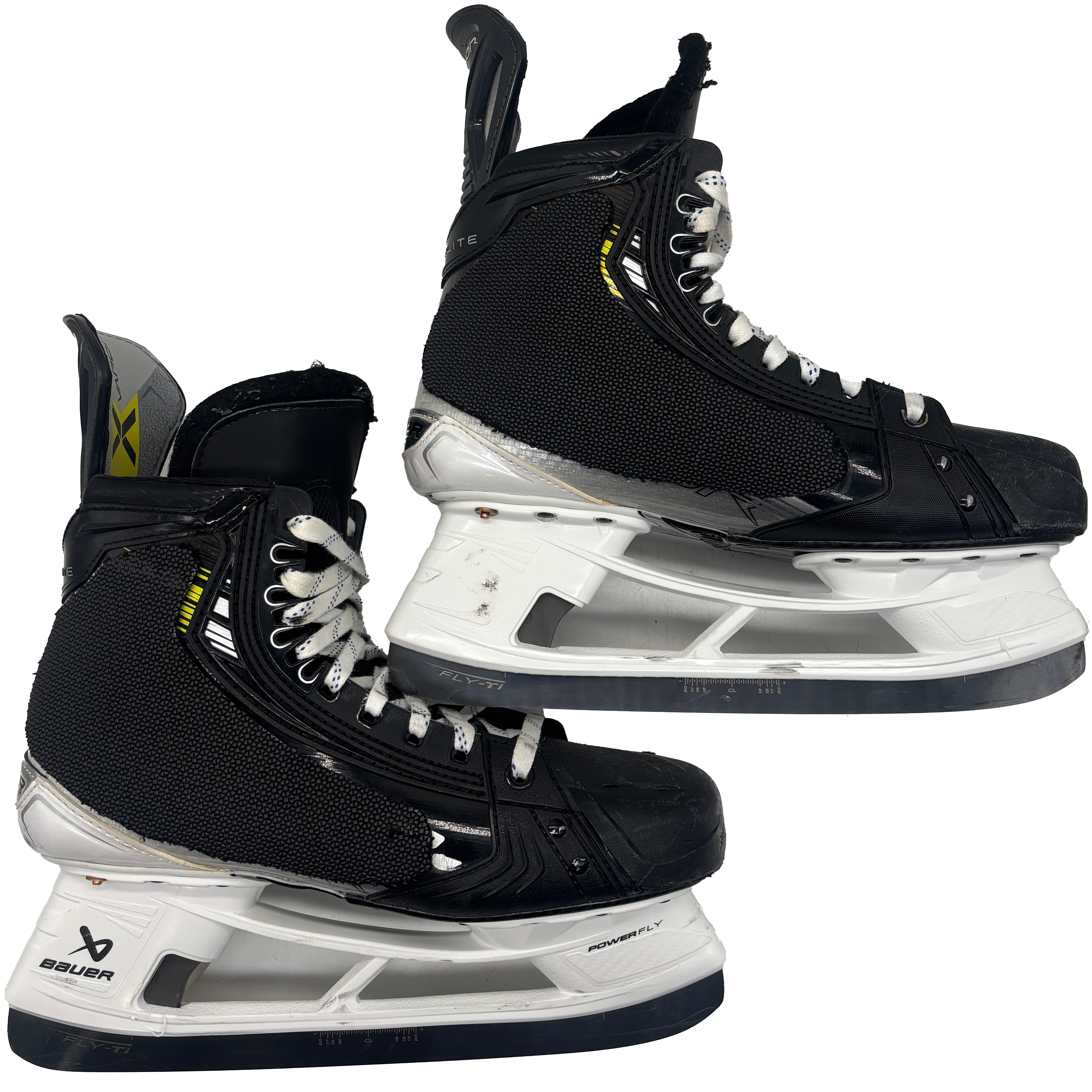 Bauer Vapor Hyperlite 2 - Used Pro Stock Hockey Skate - 9.5E with Shot Blockers