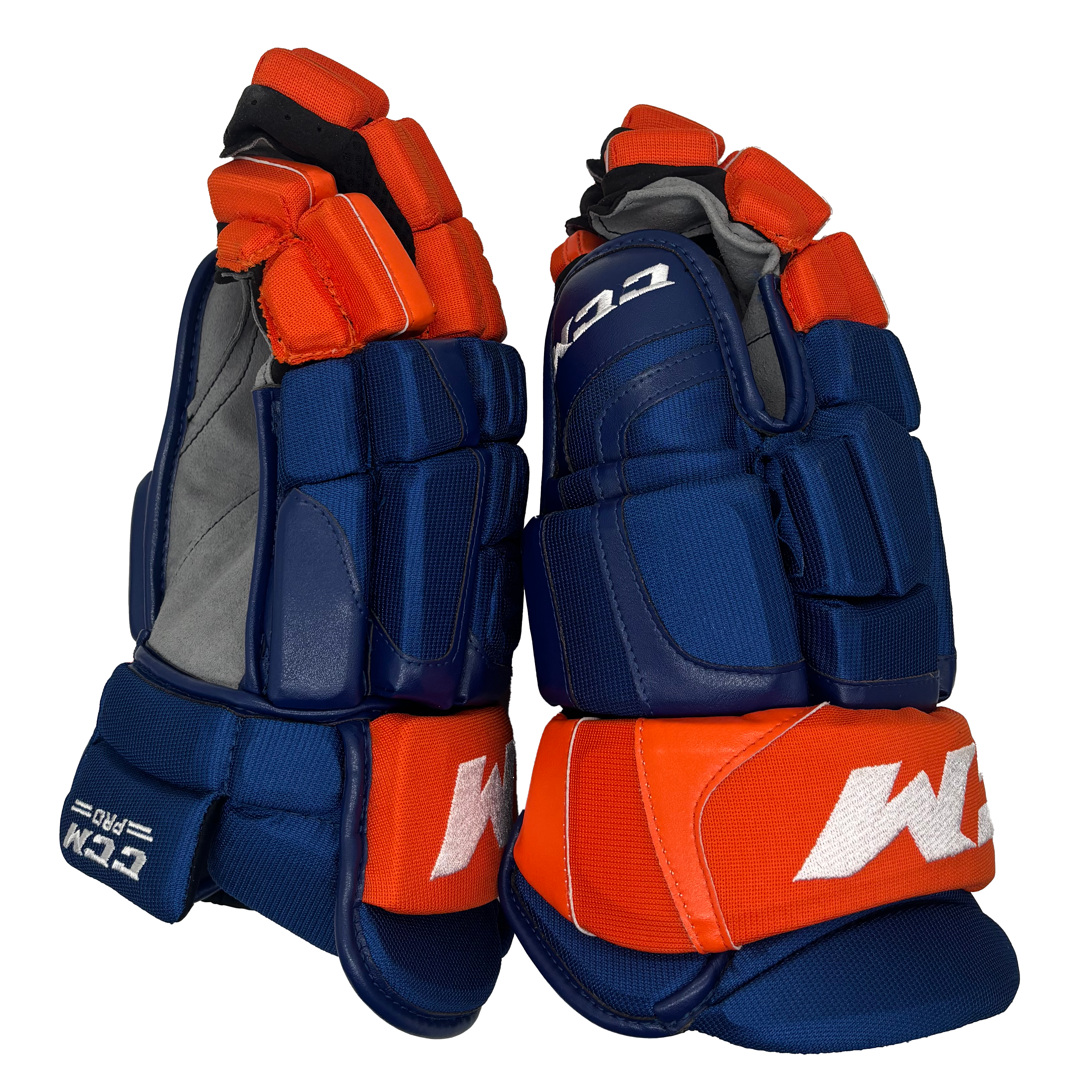 CCM HGQL - NHL Pro Stock Glove - New York Islanders (Blue/Orange)