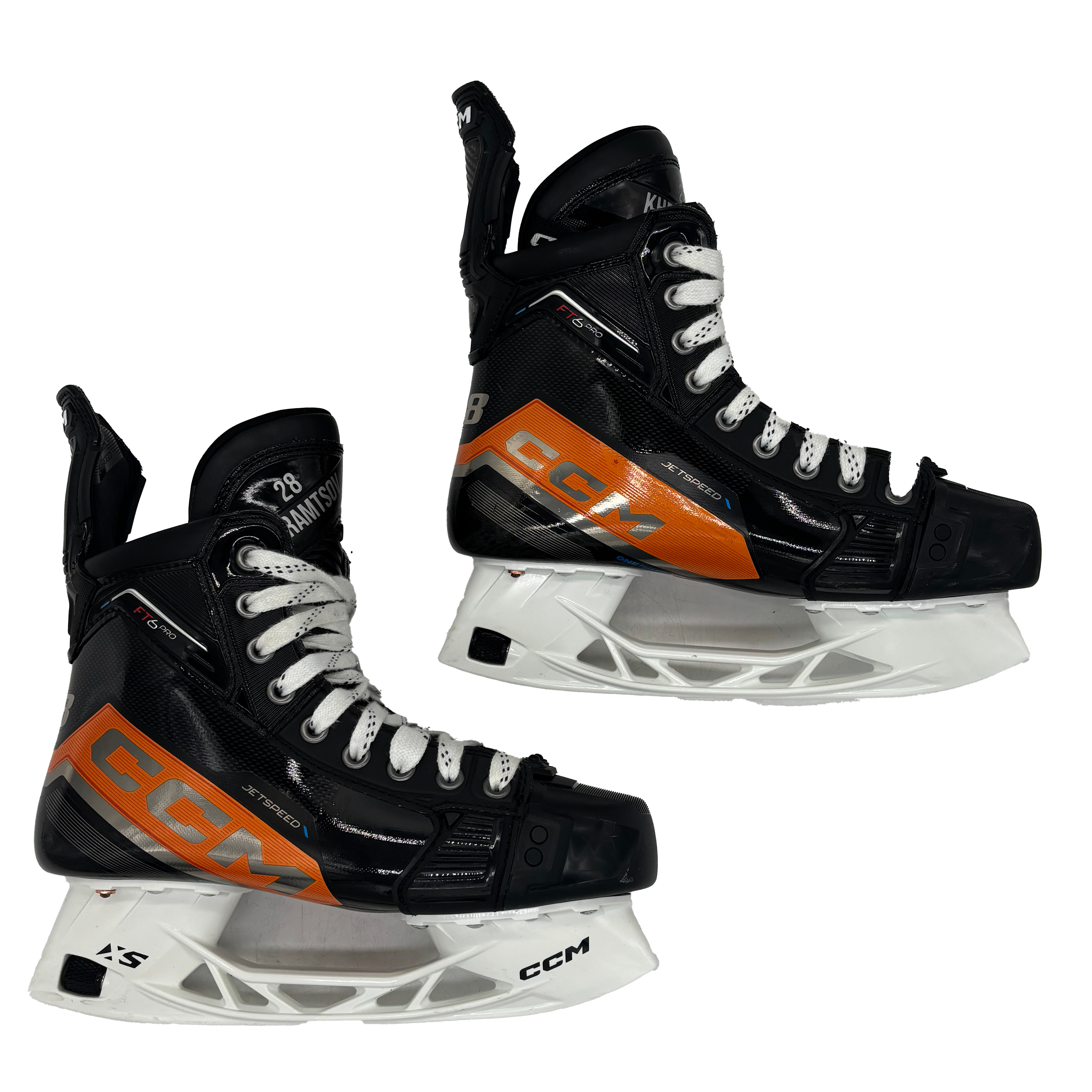 CCM Jetspeed FT6 Pro - Pro Stock Hockey Skates - Size 5.5D (Orange)