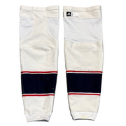NCAA - Used Adidas Hockey Socks (White/Navy/Red)