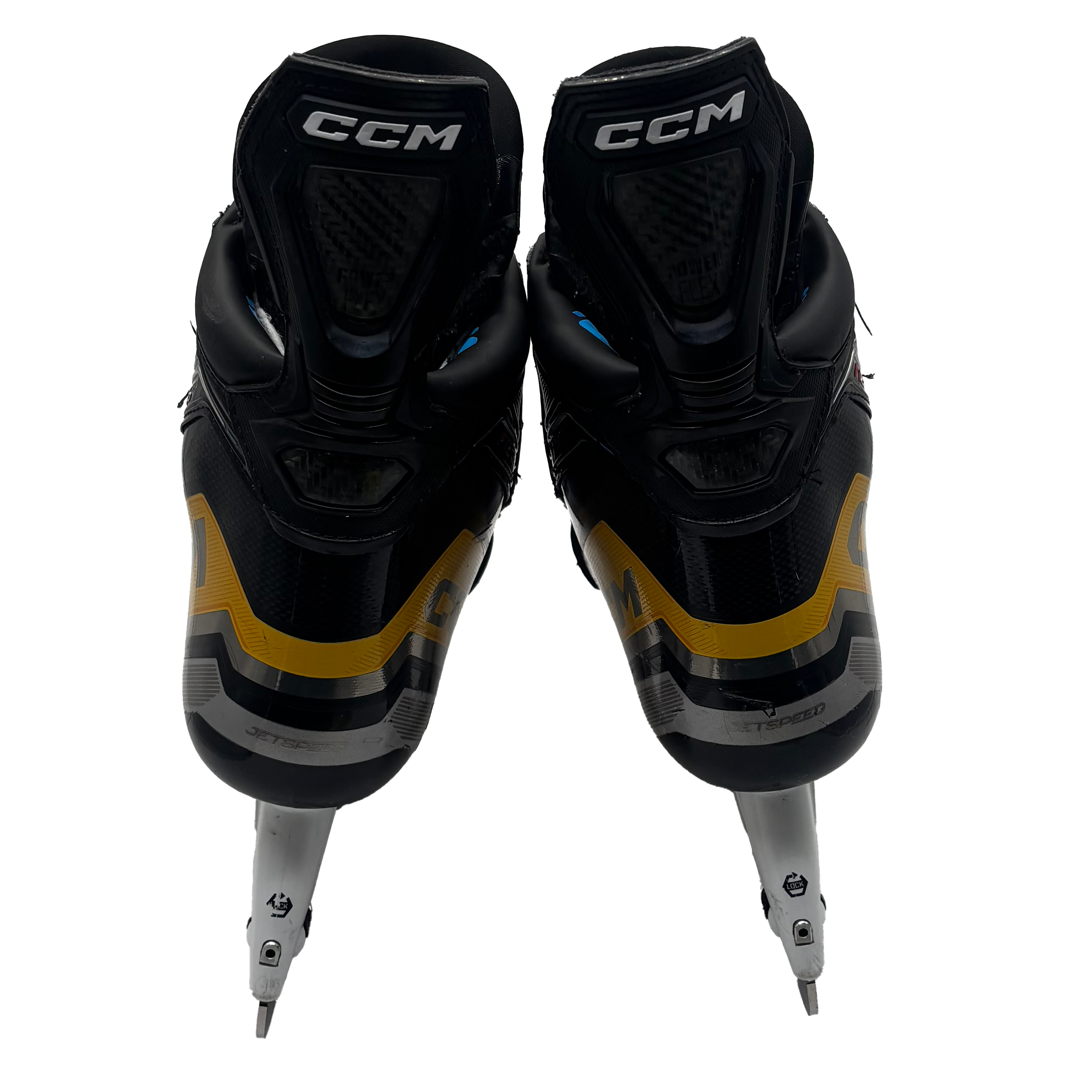 CCM Jetspeed FT6 Pro - Used Pro Stock Hockey Skates - Size 8 (Yellow)