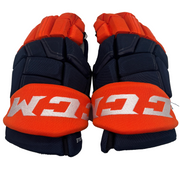 CCM HGQLPP - Used NHL Pro Stock Glove - Michael Dal Colle (Navy/Orange)