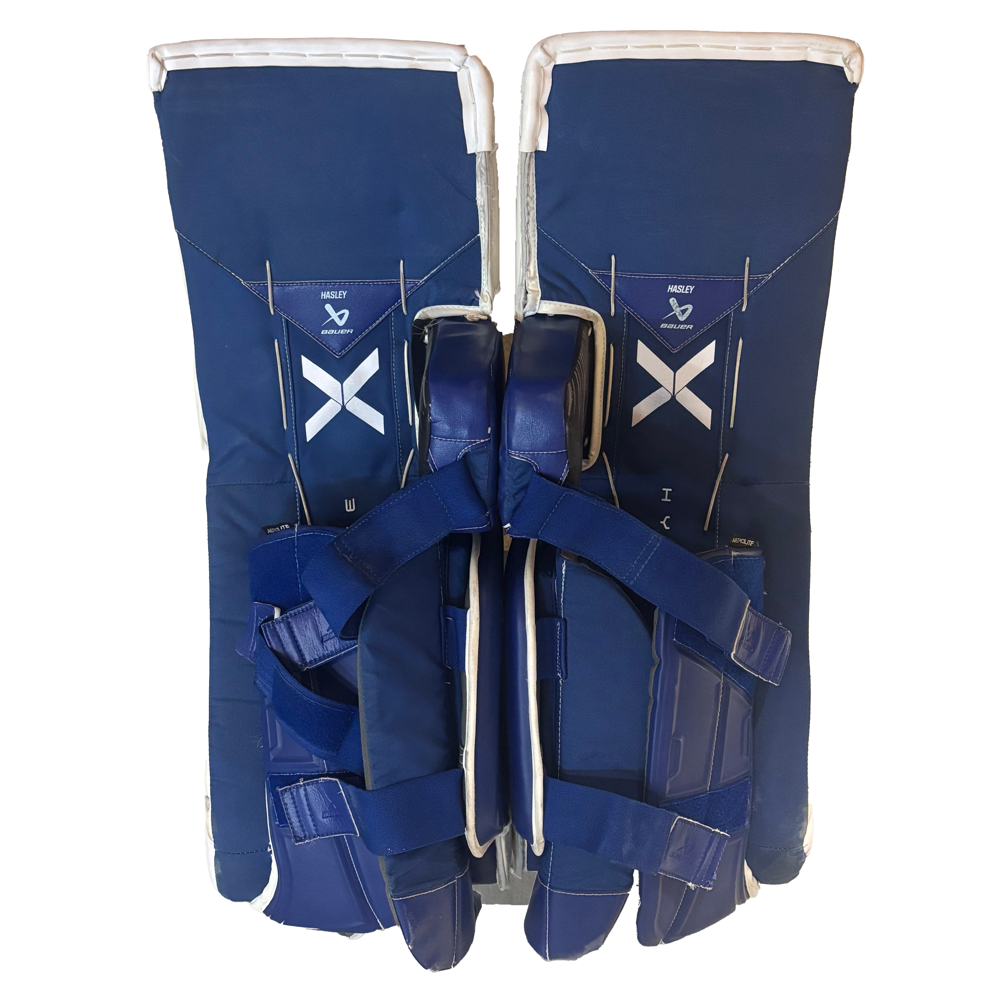 Bauer Vapor Hyperlite 2 - Used Pro Stock Full Right Goalie Full Set (White/Blue/Black)