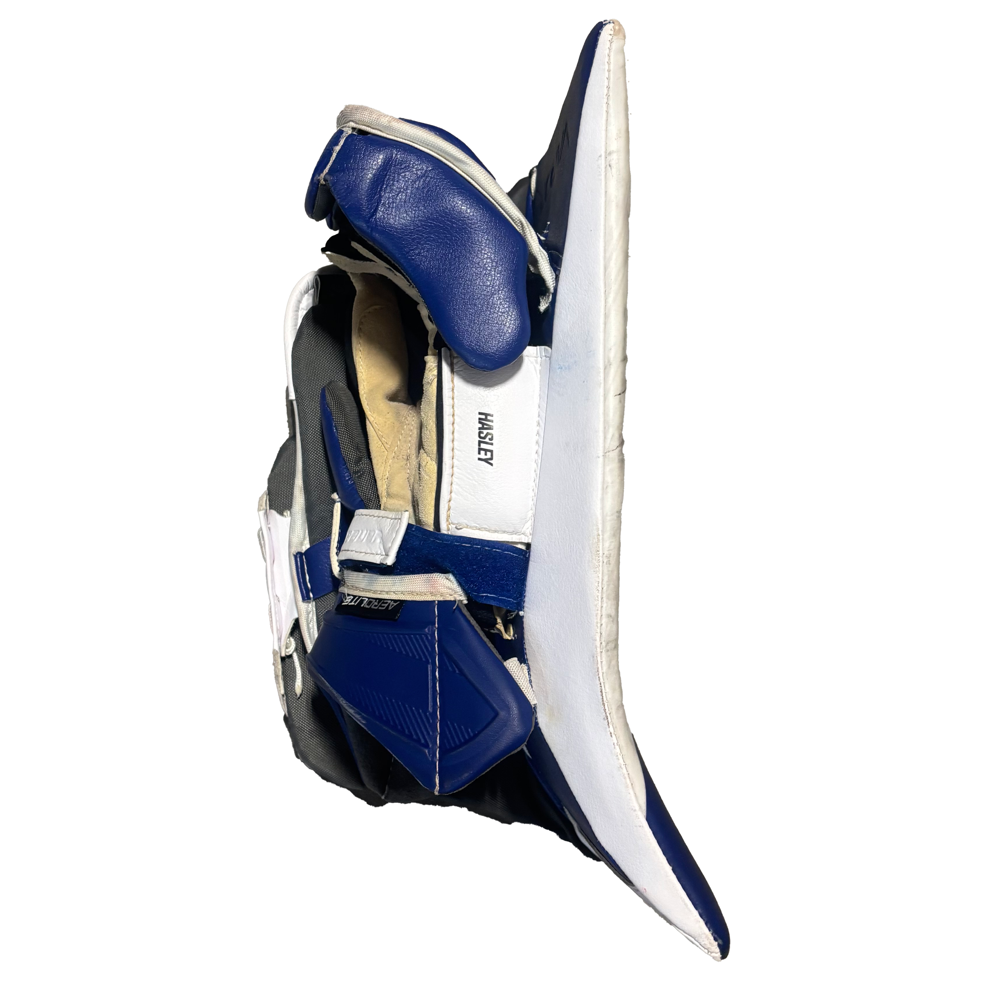 Bauer Vapor Hyperlite 2 - Used Pro Stock Full Right Goalie Full Set (White/Blue/Black)