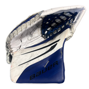 Bauer Vapor Hyperlite 2 - Used Full Right Pro Stock Goalie Glove (White/Blue/Black)