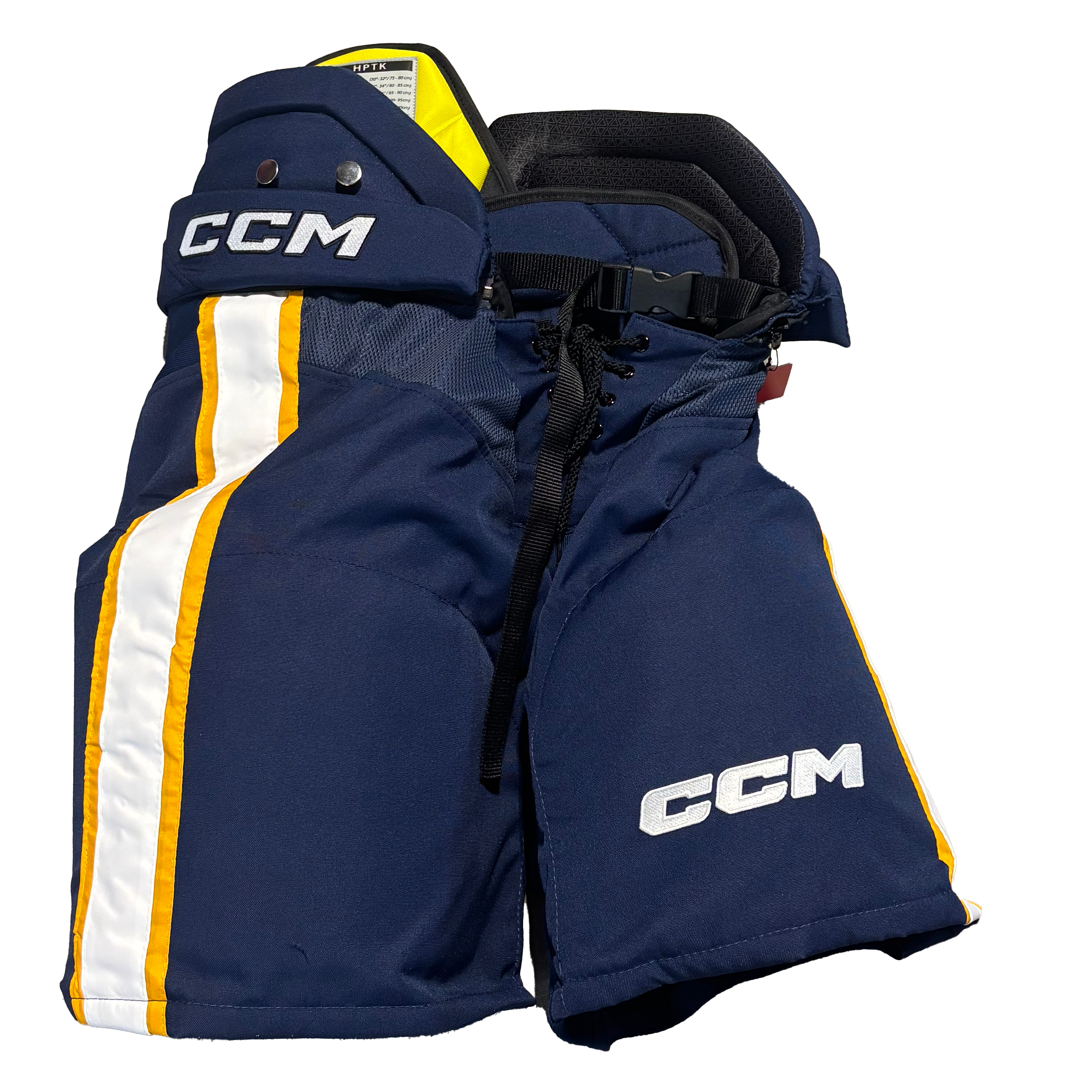 CCM HPTK - OHL Pro Stock Hockey Pants (Navy/Yellow/White)