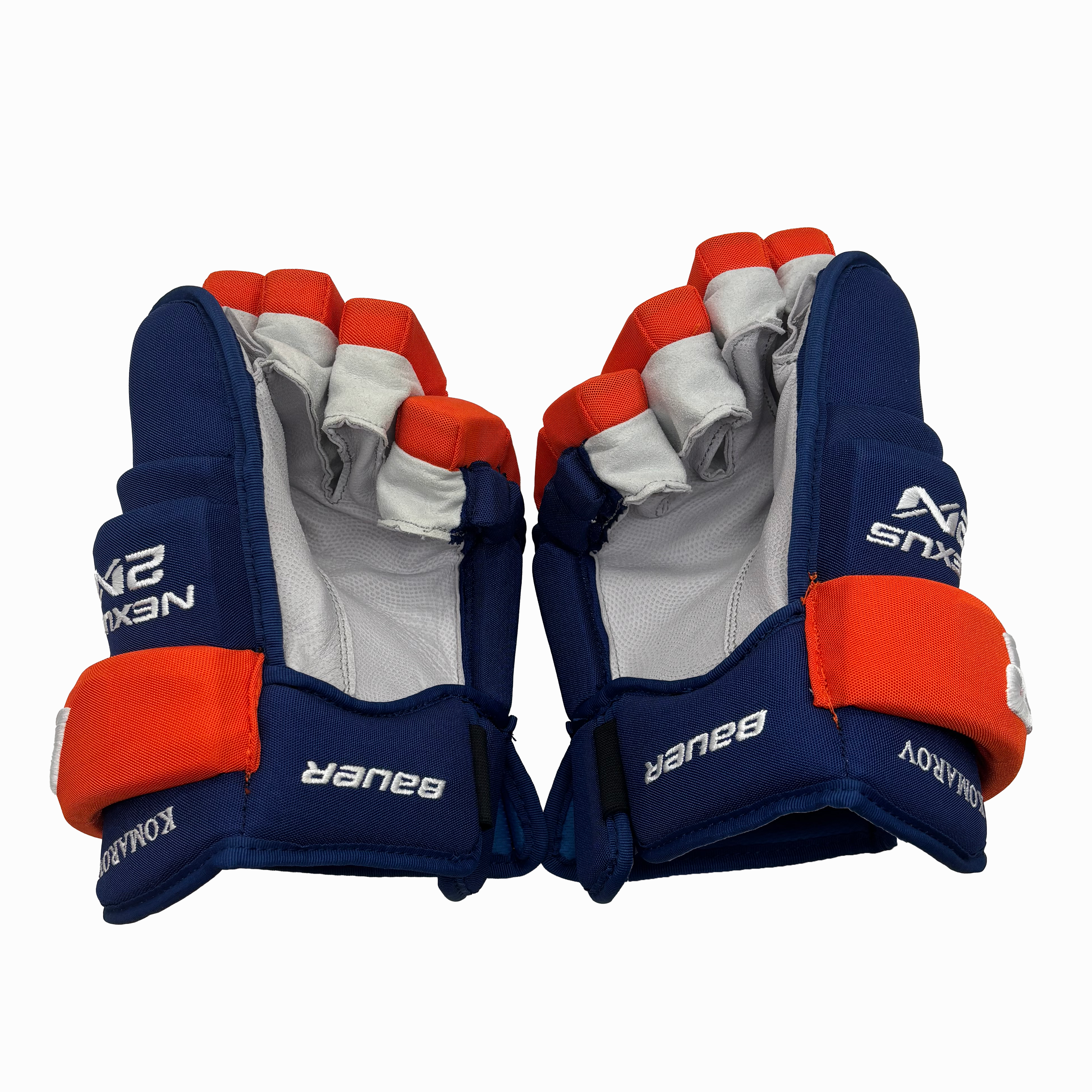 Bauer Nexus 2N - NHL Pro Stock Glove - Leo Komarov (Blue/Orange)