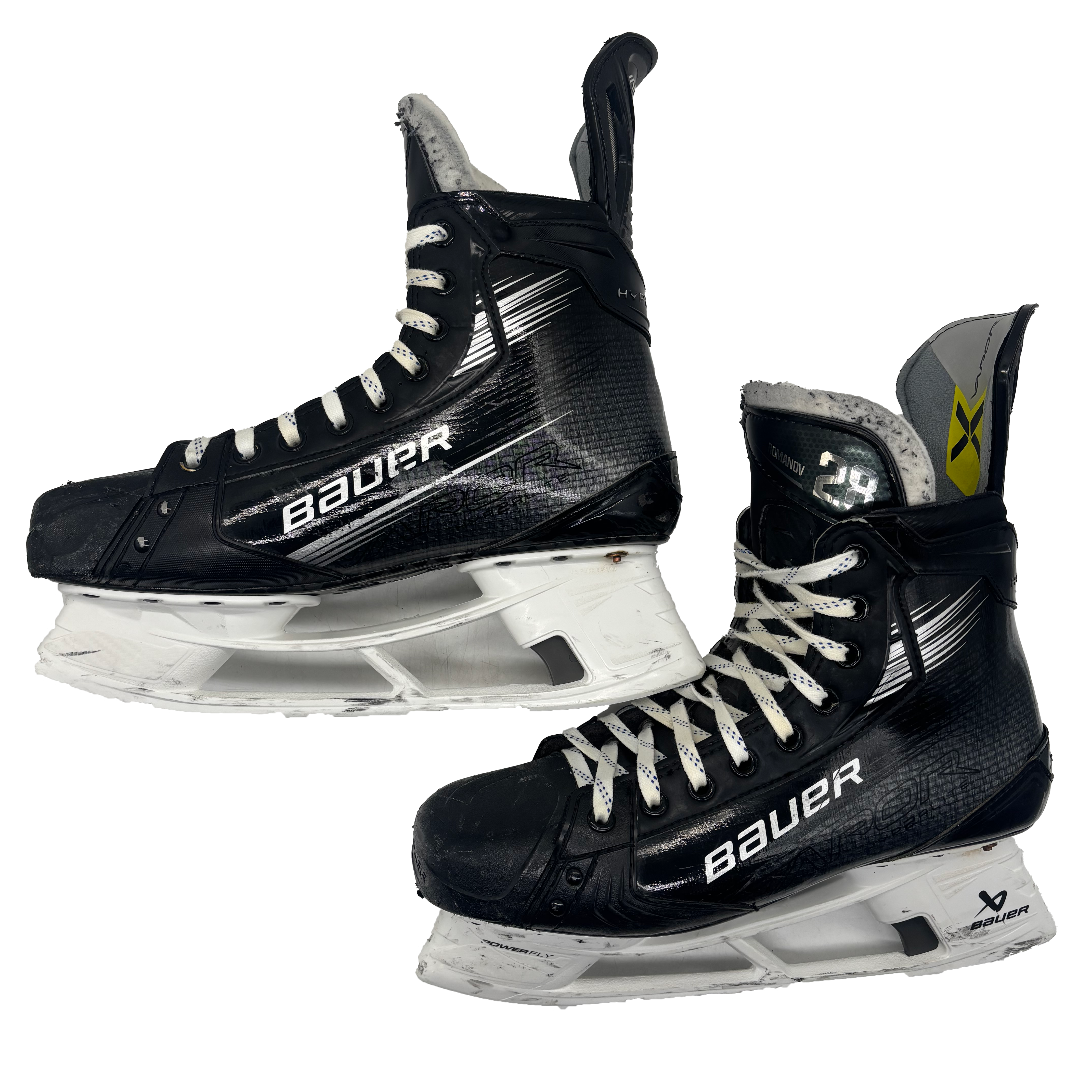 Bauer Vapor Hyperlite 2 - Used NHL Pro Stock Skates - Alexander Romanov - Size 10D
