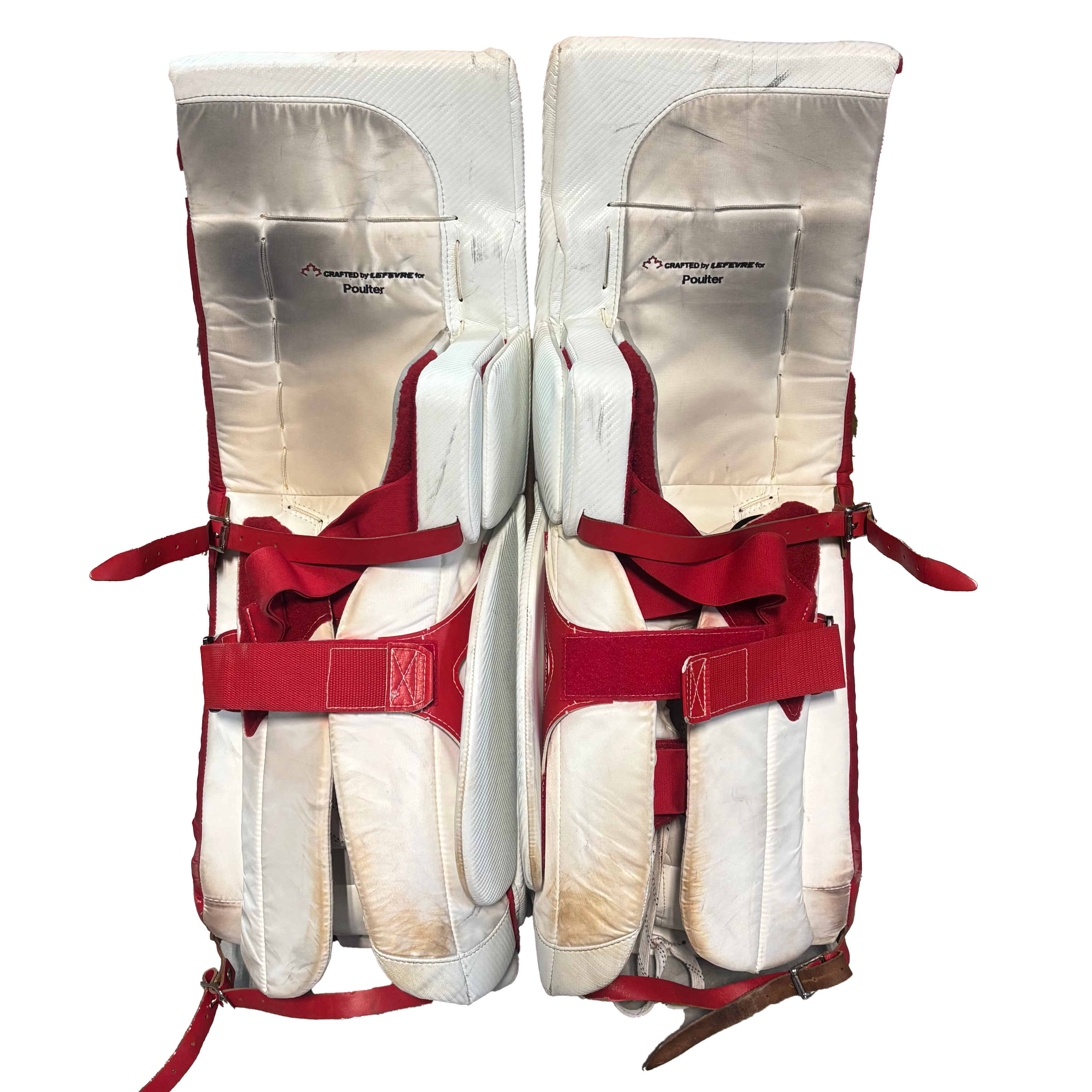 TRUE Catalyst PX3 - Used Pro Stock Goalie Pads (White/Black/Red)