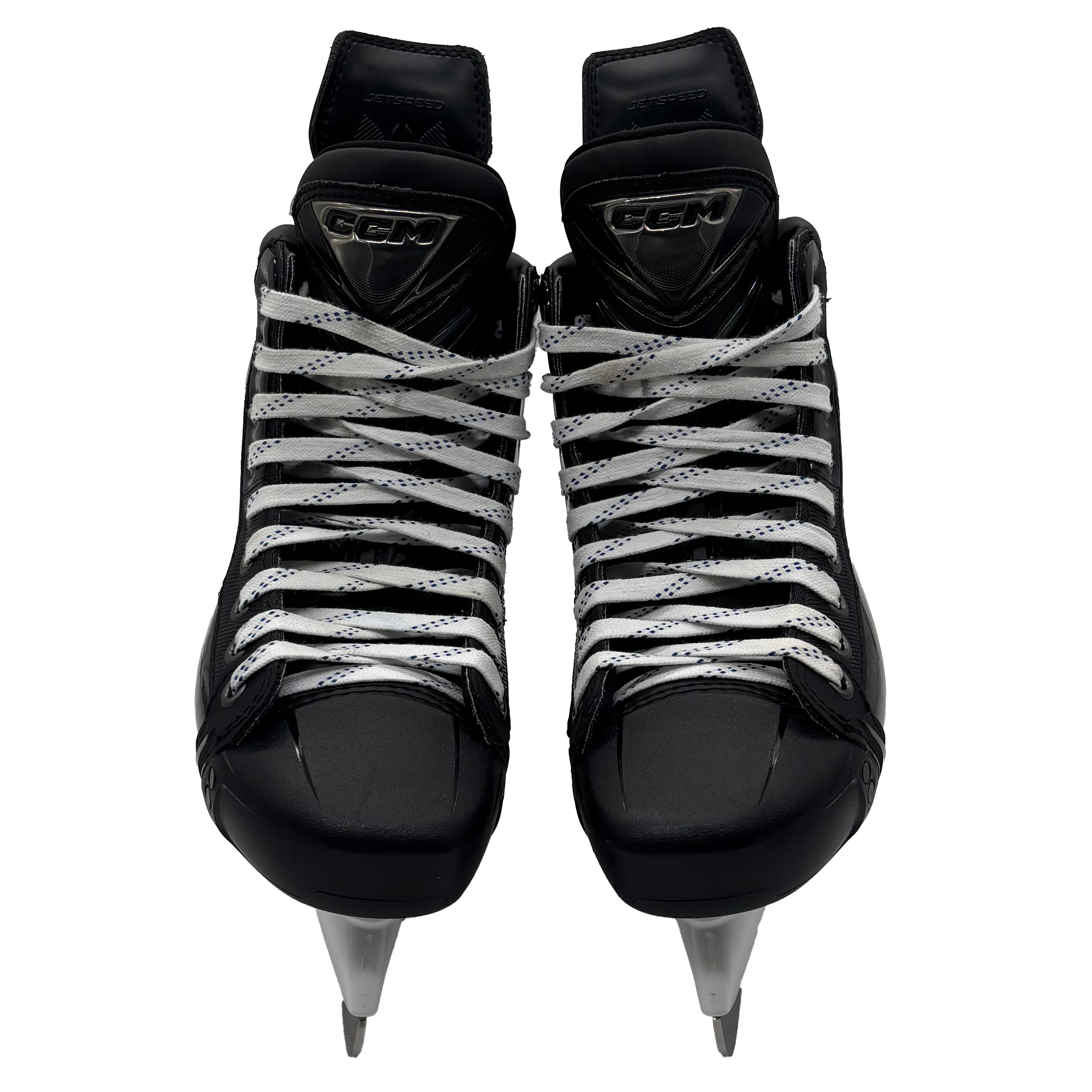 CCM Jetspeed FT8 Pro - Pro Stock Hockey Skates - Size 4E (Orange)