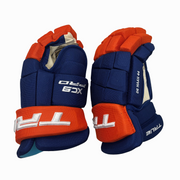 True Catalyst XC9 - NHL Pro Stock Glove - Calvin De Haan (Blue/Orange)