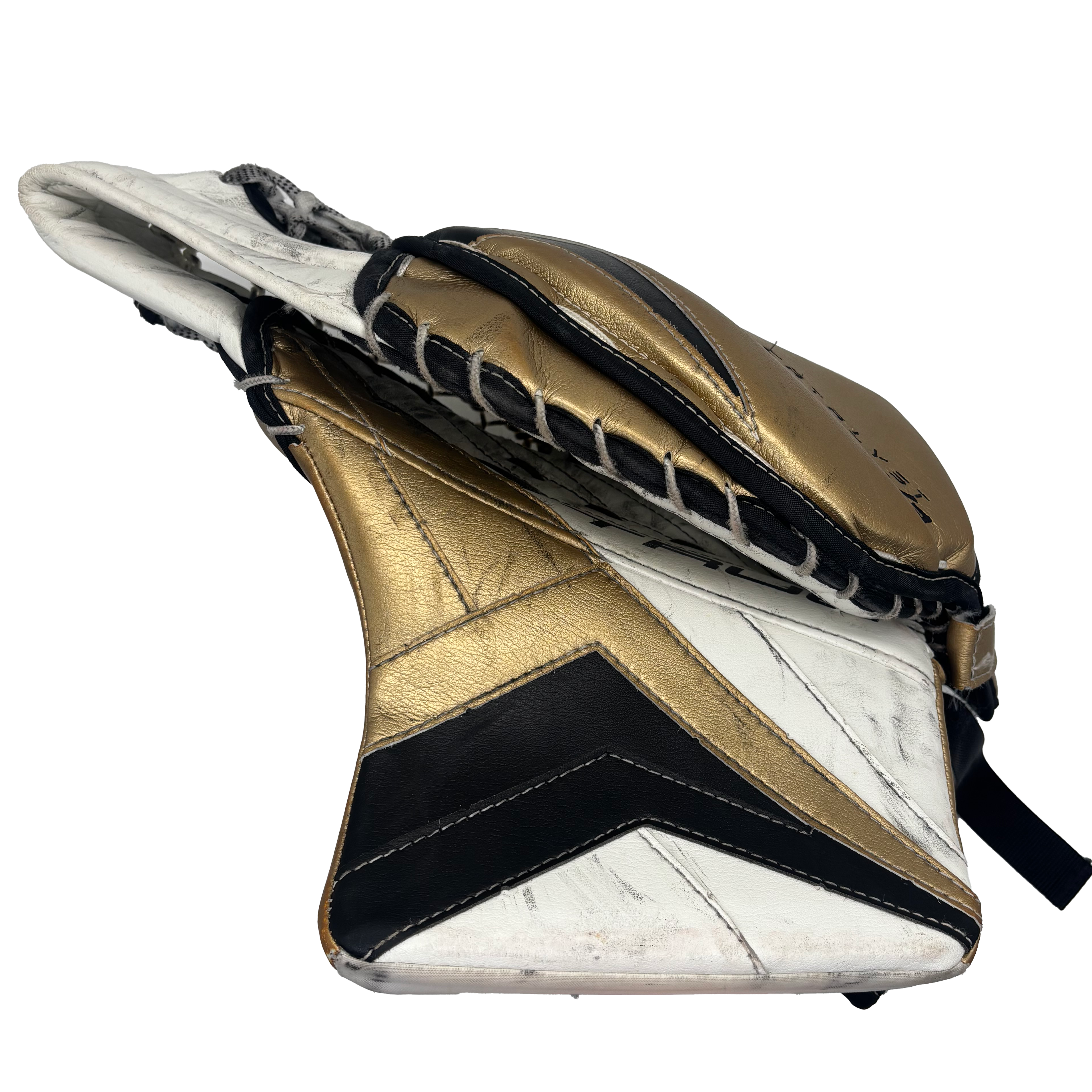 True Catalyst PX3 - Used Pro Stock Goalie Full Set (Gold/Black/White)