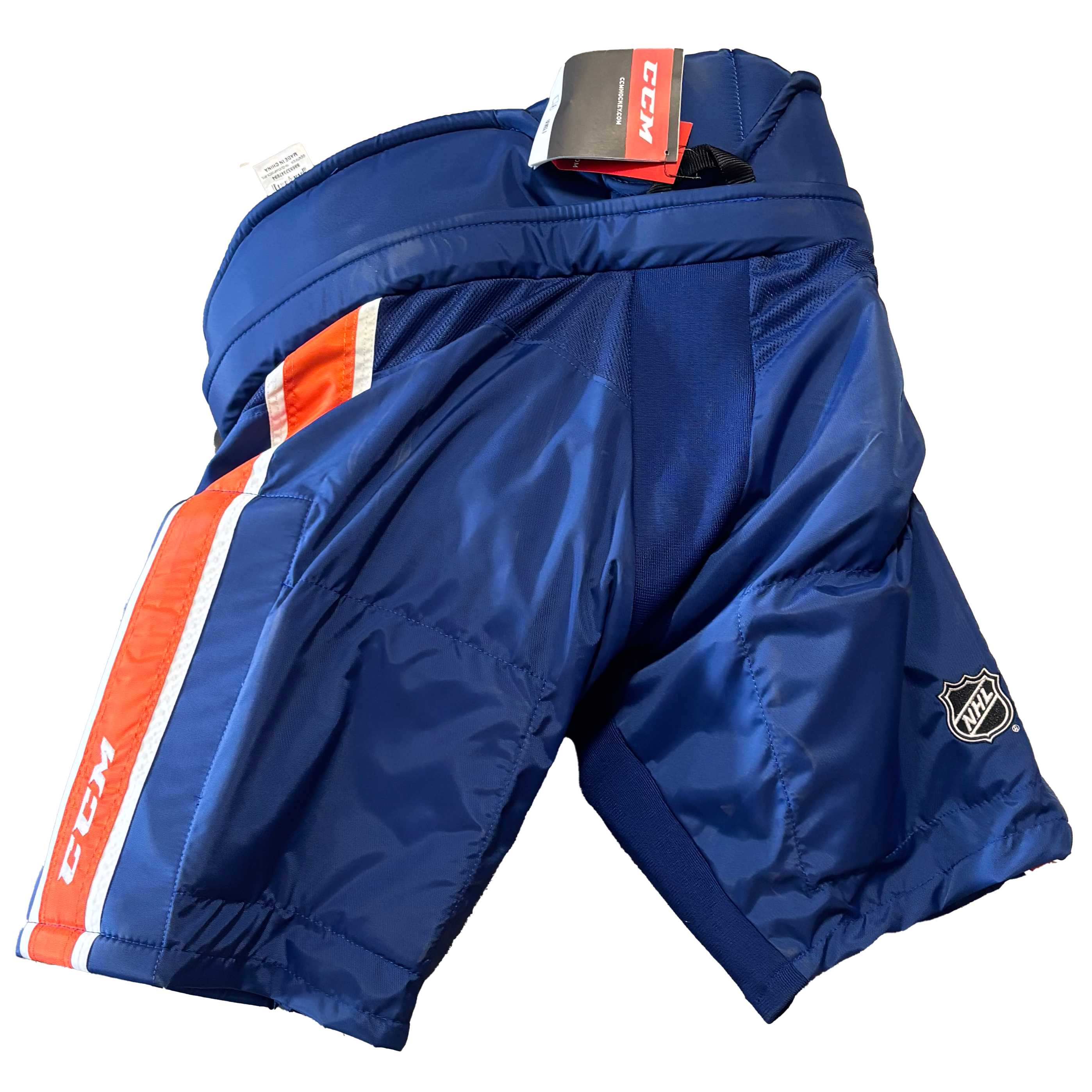 CCM HP35X - NHL Pro Stock Hockey Pants  - New York Islanders (Blue/Orange/White)